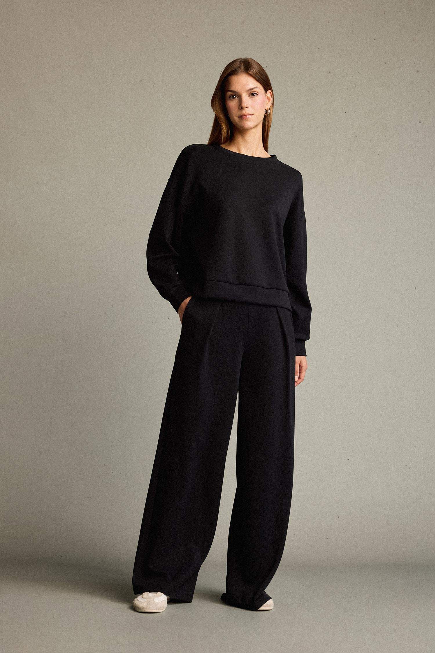 Regular Fit Normal Bel Düz Paça Modal Pantolon