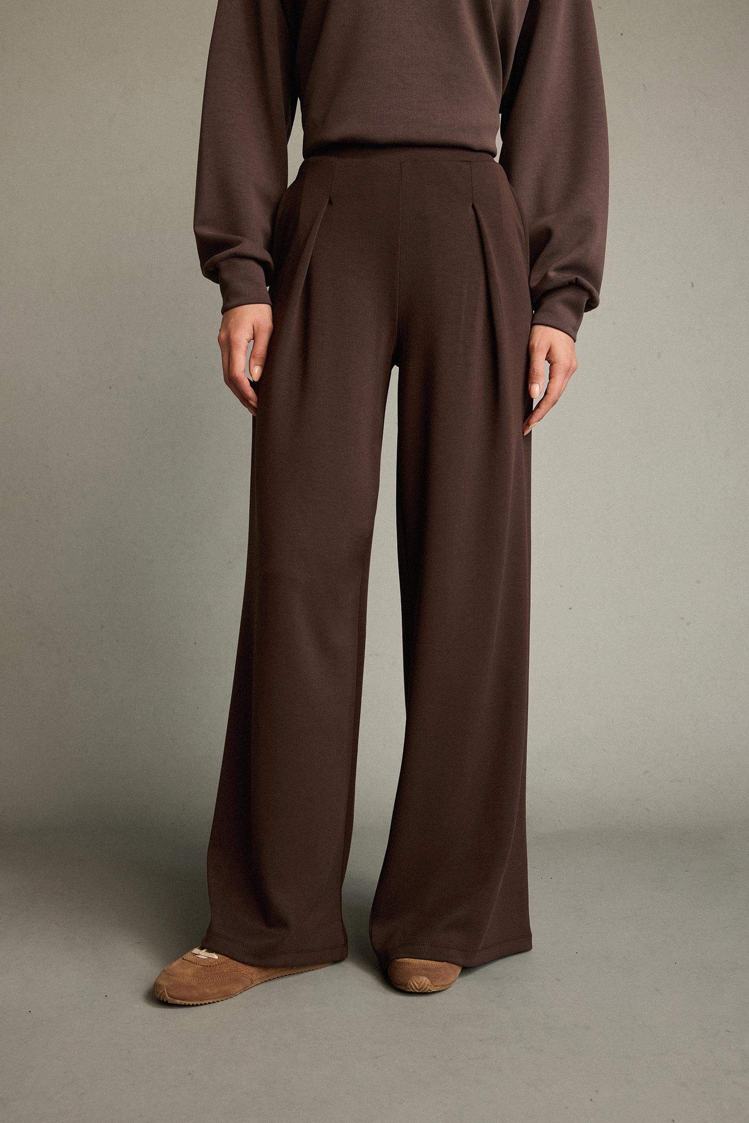 Regular Fit Normal Bel Düz Paça Modal Pantolon