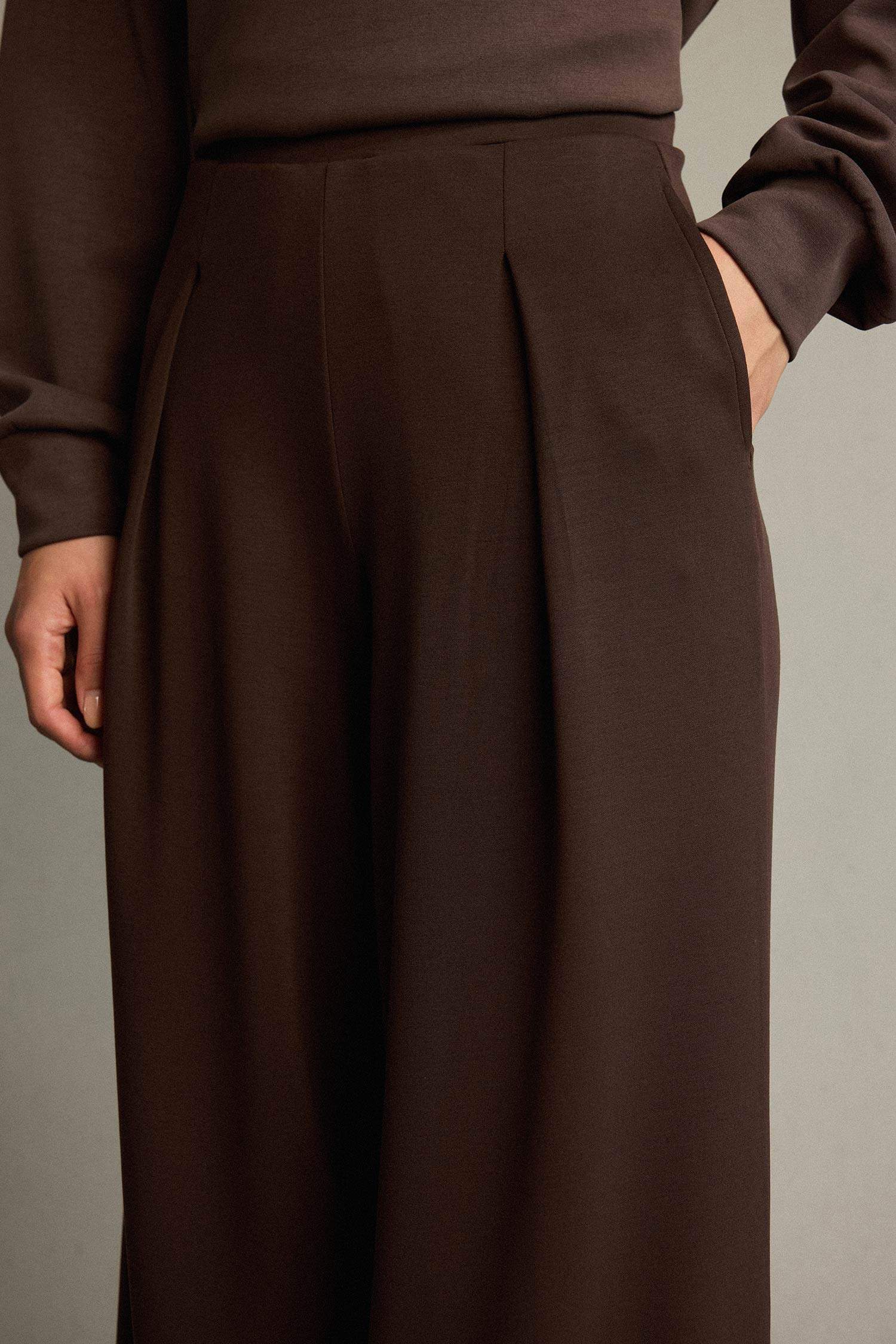 Regular Fit Normal Bel Düz Paça Modal Pantolon