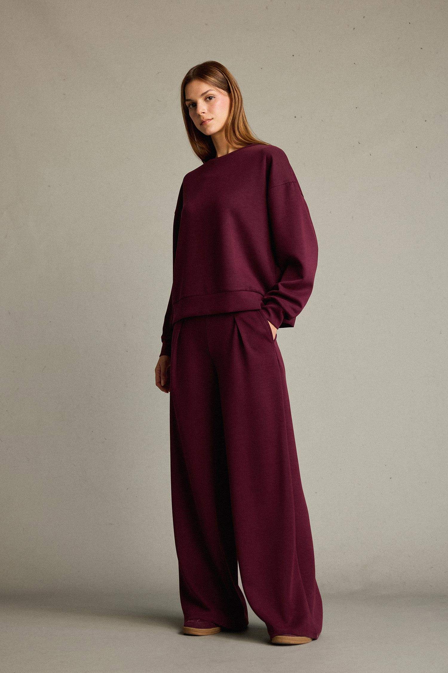 Regular Fit Normal Bel Düz Paça Modal Pantolon