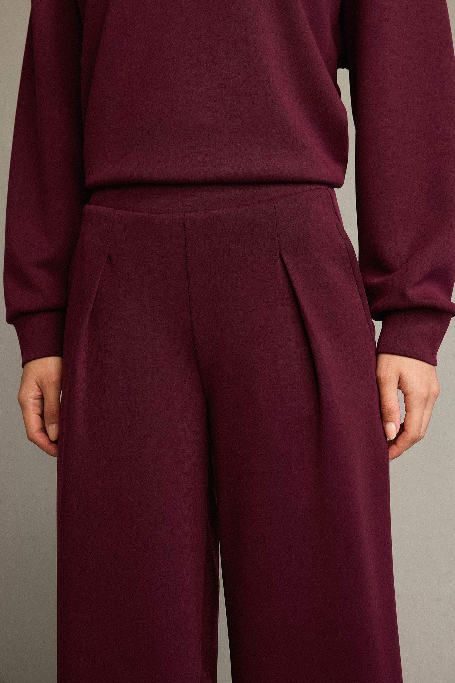 Regular Fit Normal Bel Düz Paça Modal Pantolon