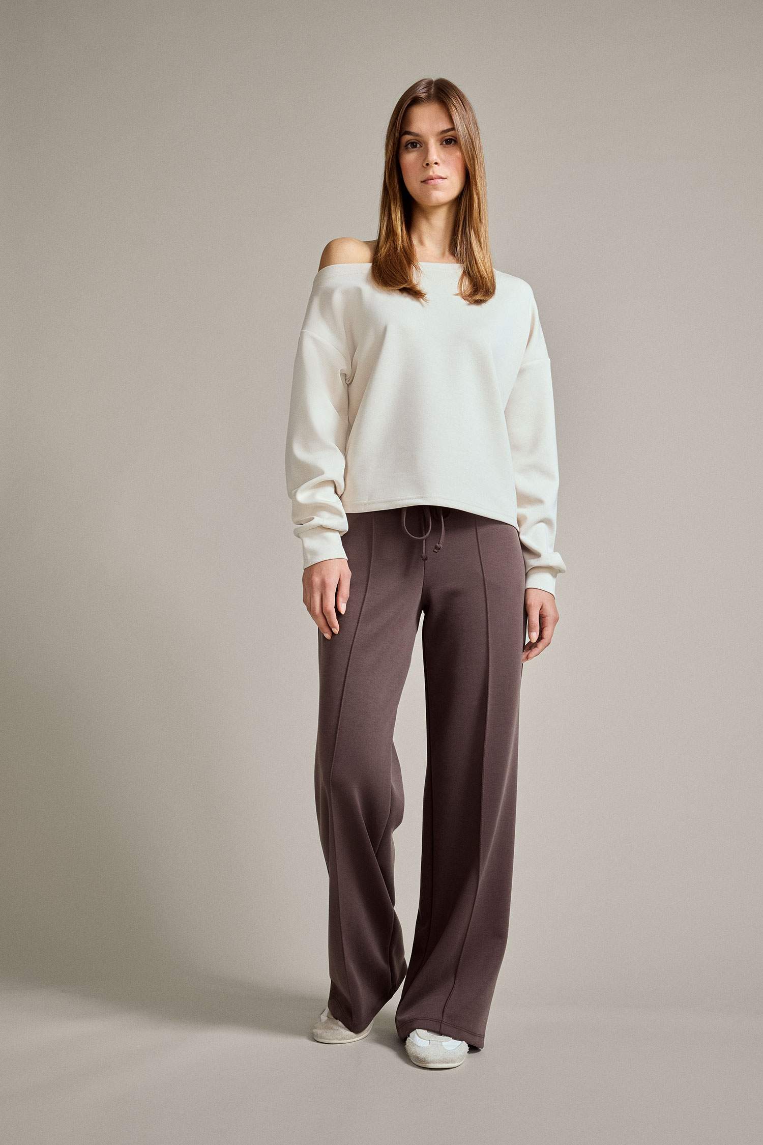 Relax Fit Normal Bel Düz Paça Modal Pantolon