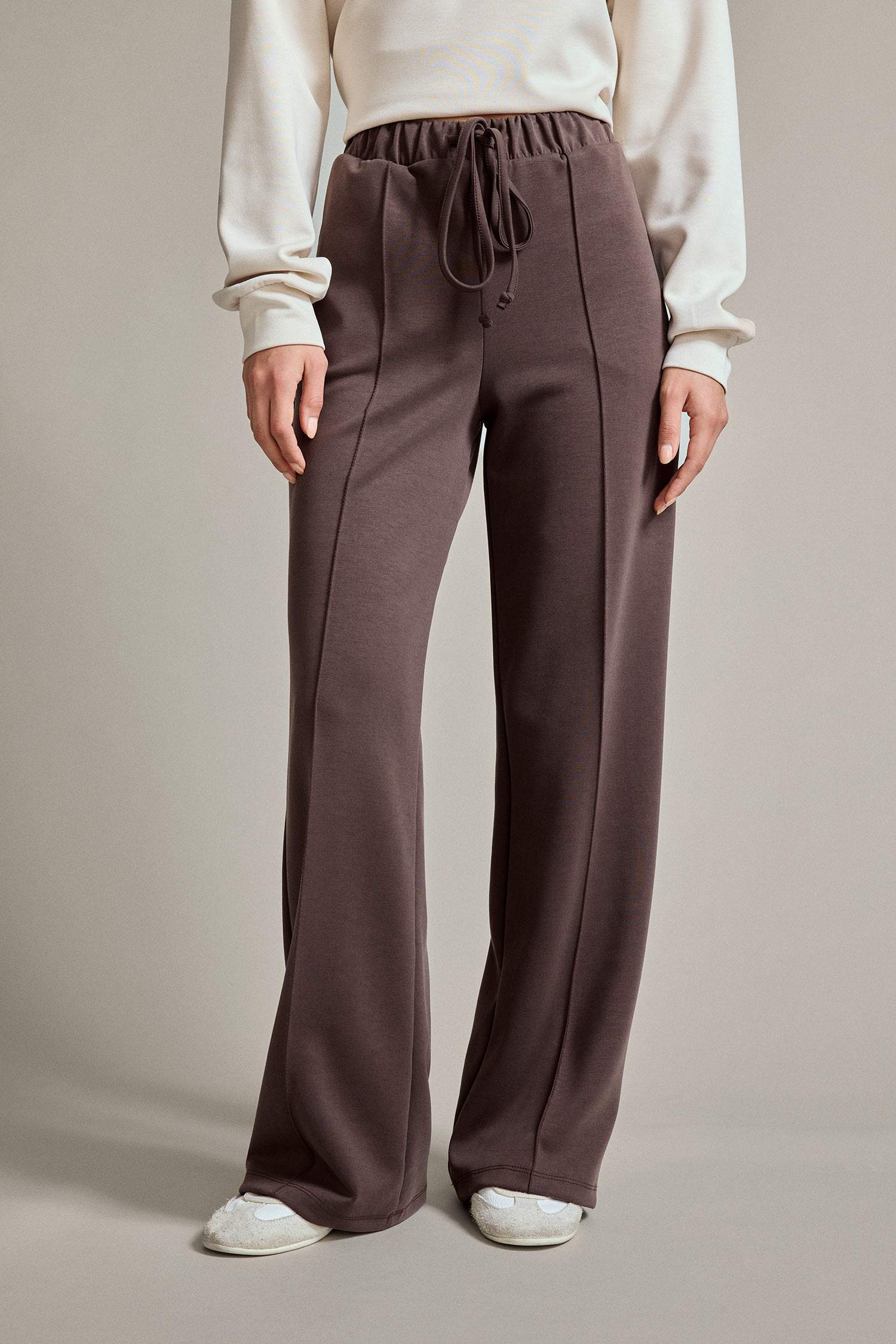 Relax Fit Normal Bel Düz Paça Modal Pantolon