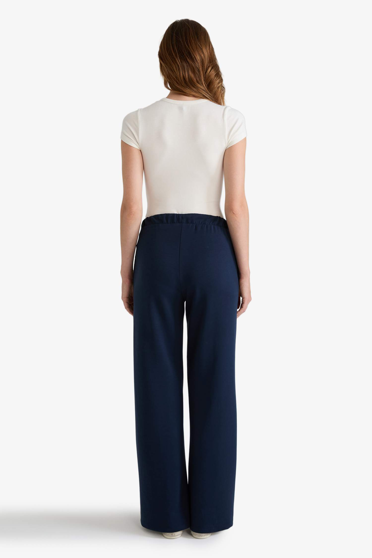 Relax Fit Normal Bel Düz Paça Modal Pantolon