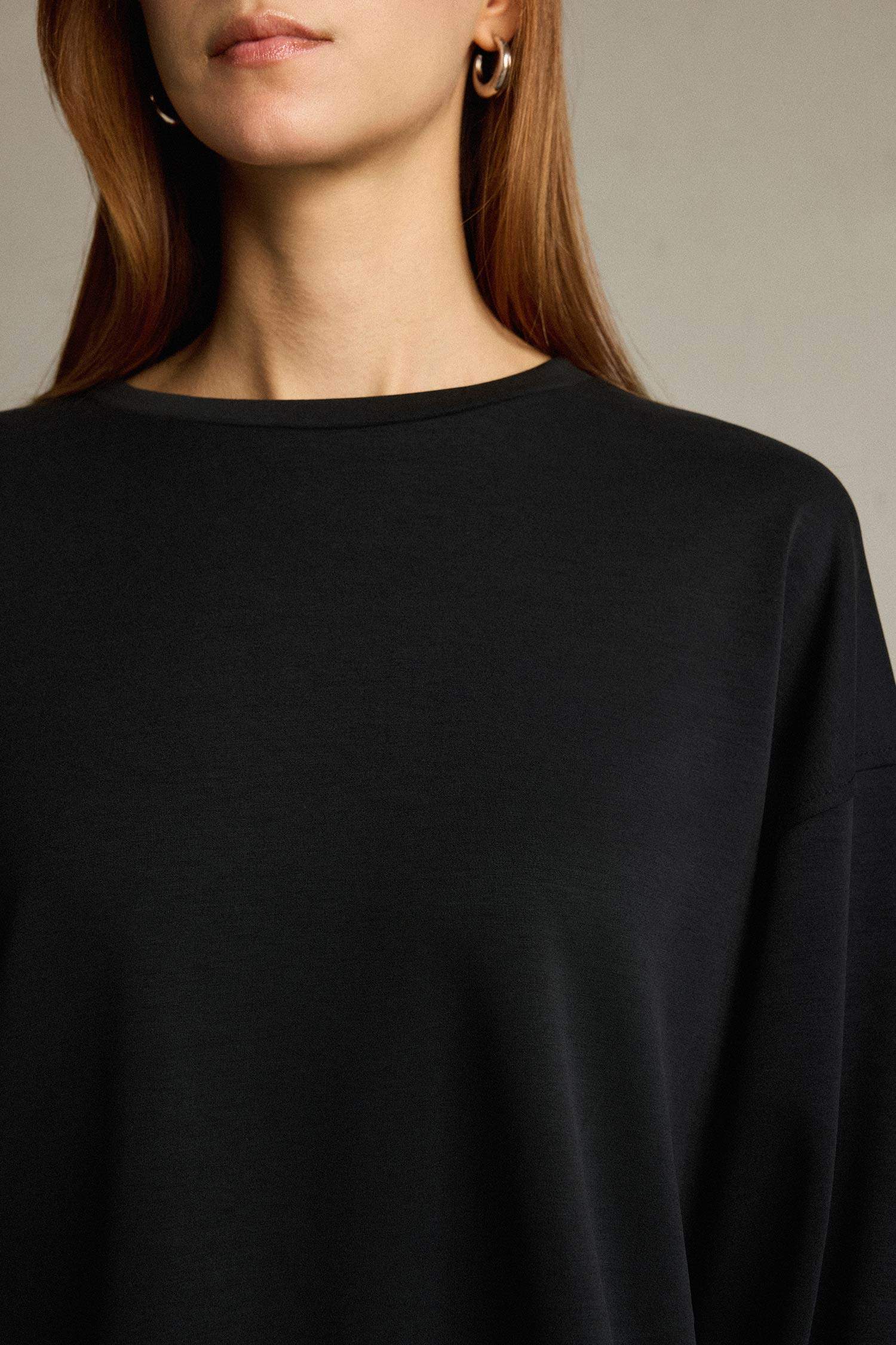 Bisiklet Yaka Modal Sweatshirt