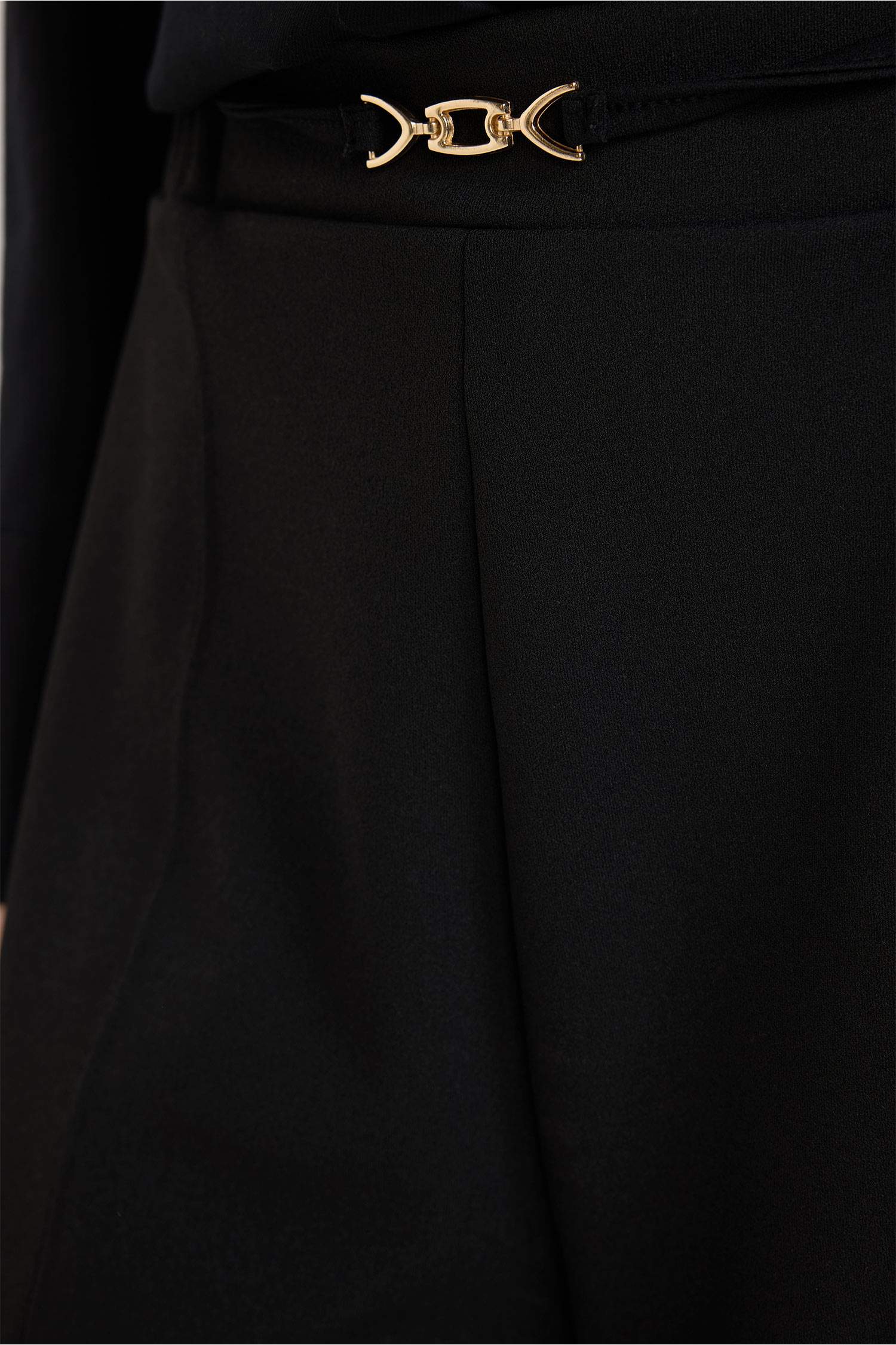 Straight Wide Düz Paça Krep Pantolon