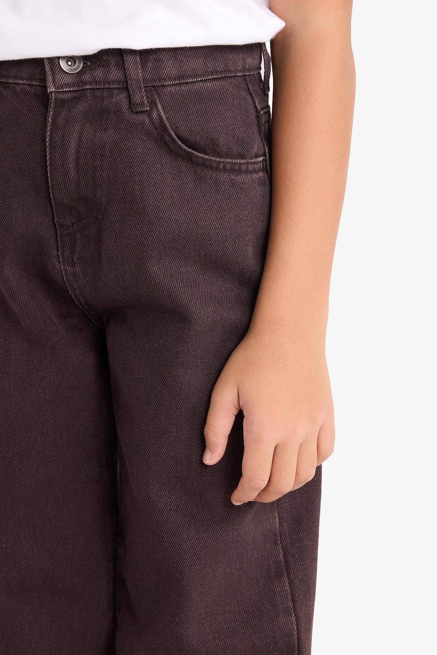 Erkek Çocuk Wide Leg Düz Paça Jean Pantolon