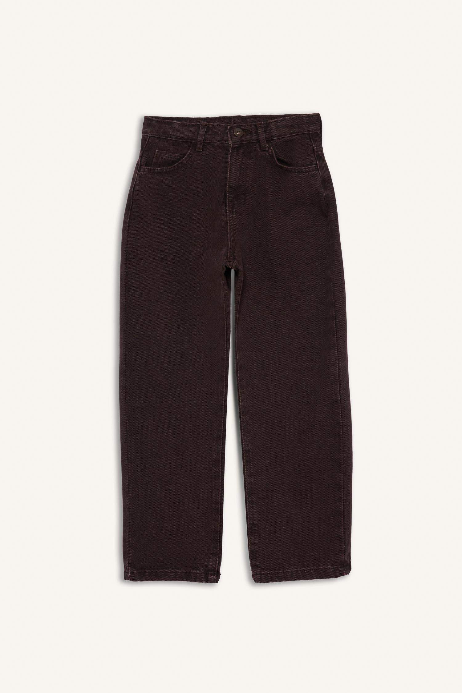 Erkek Çocuk Wide Leg Düz Paça Jean Pantolon