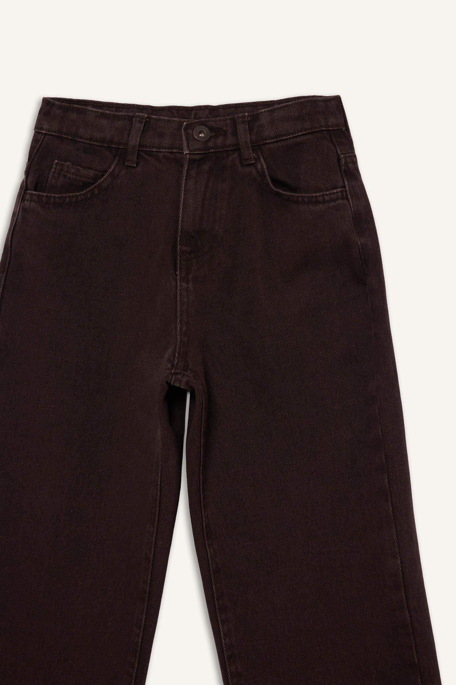 Erkek Çocuk Wide Leg Düz Paça Jean Pantolon