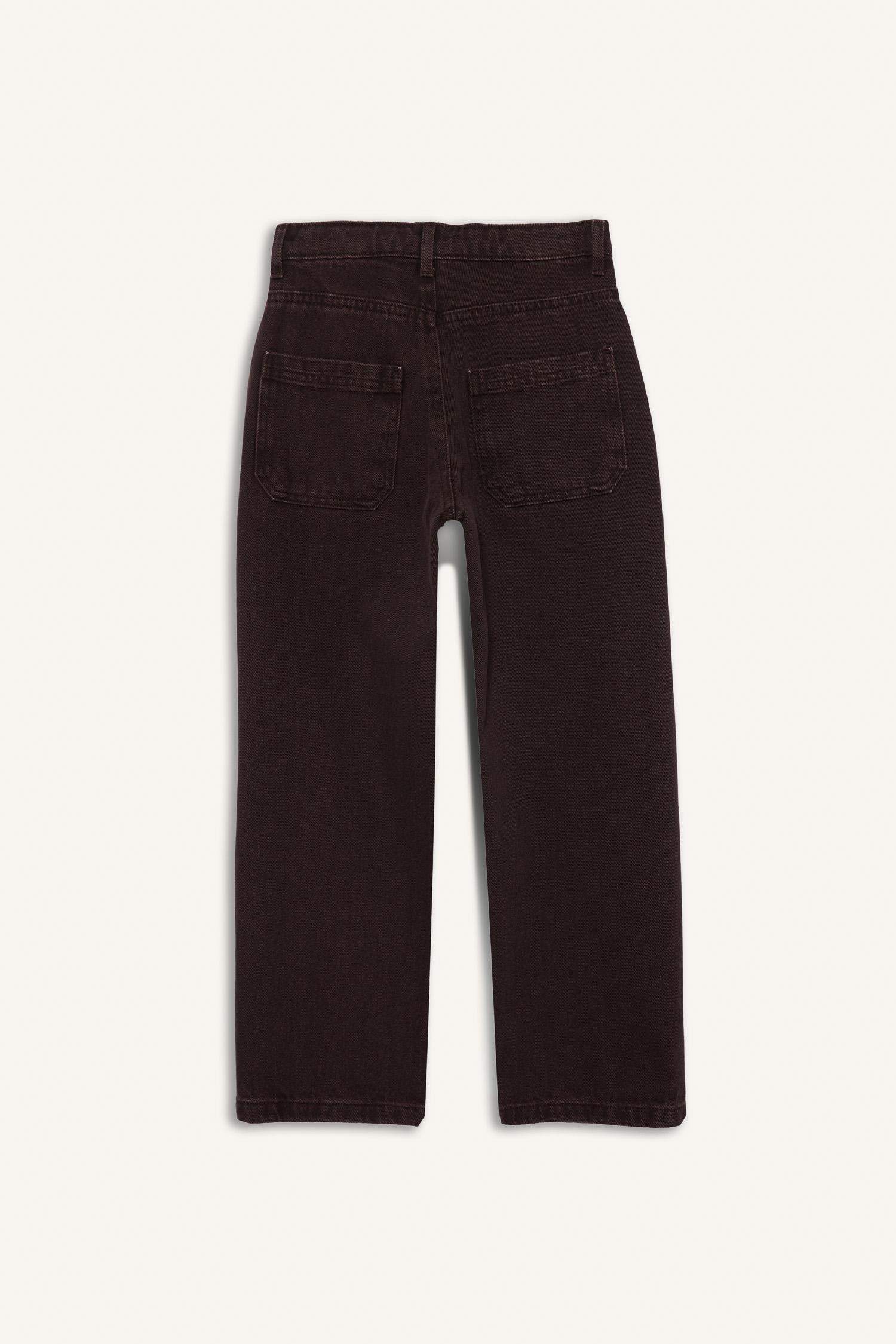 Erkek Çocuk Wide Leg Düz Paça Jean Pantolon