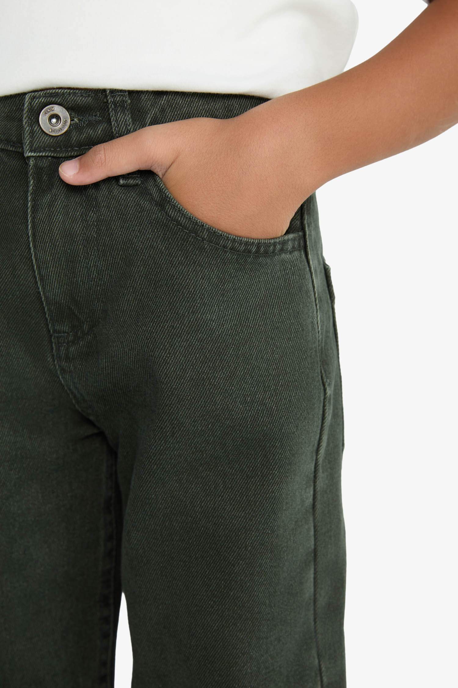 Erkek Çocuk Wide Leg Düz Paça Jean Pantolon