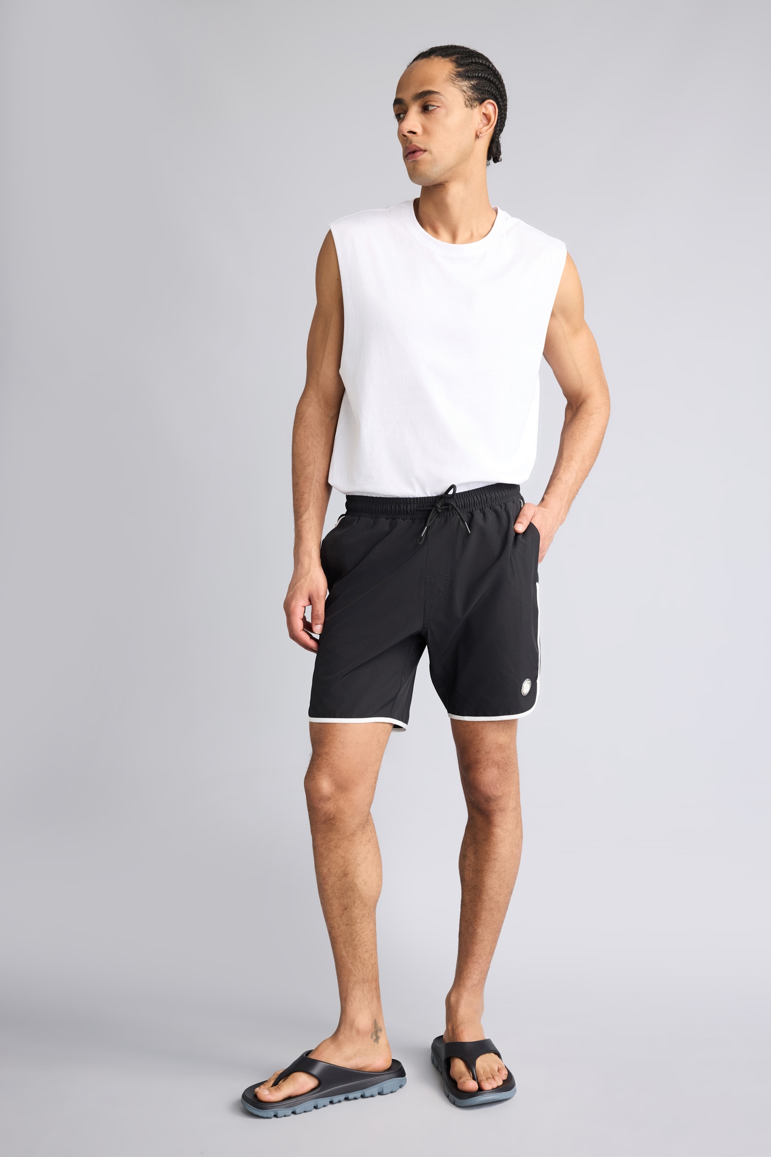 DeFacto Esnek Kumaş Regular Fit File Astarlı Deniz Şortu