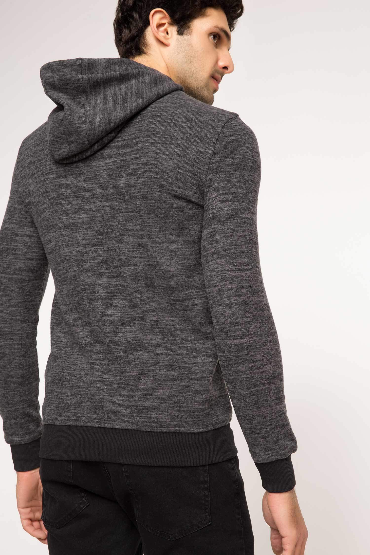 Defacto Kapüşonlu Sweatshirt. 3