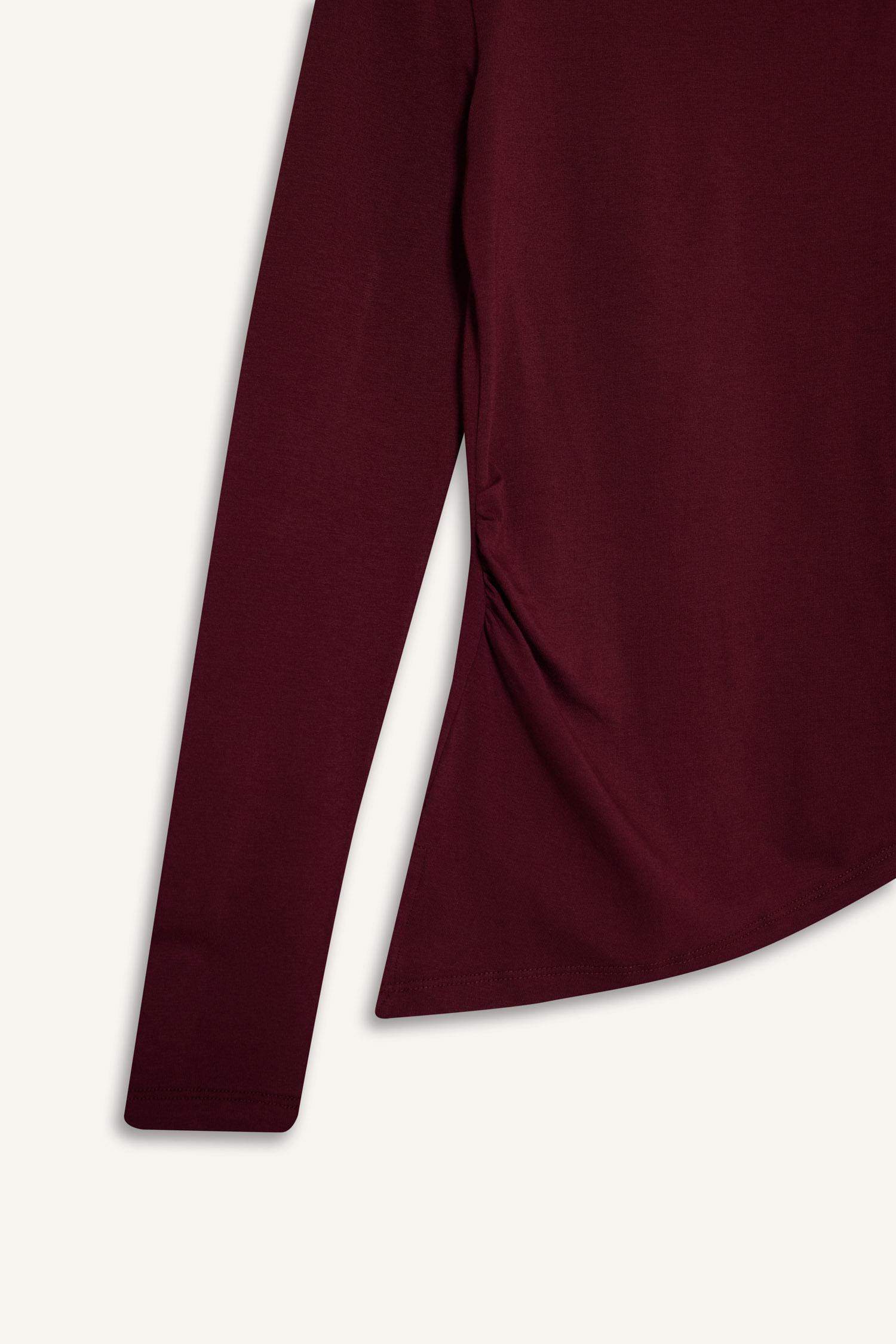 تيشيرت ردن طويل تول سليم فيت وياخة عريضة