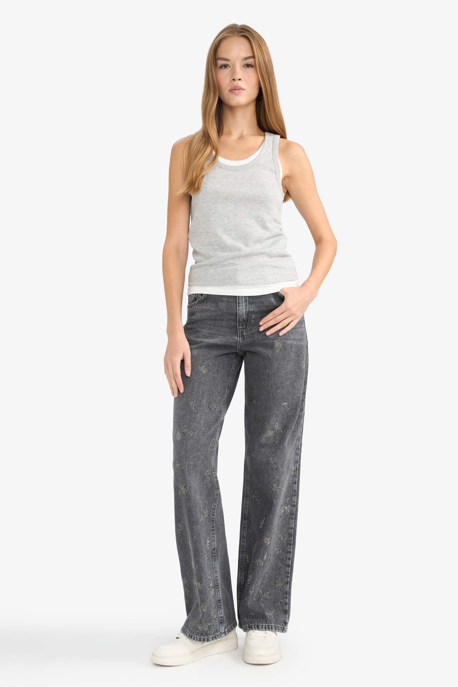 Regular Fit V Yaka Fitilli Kaşkorse Atlet