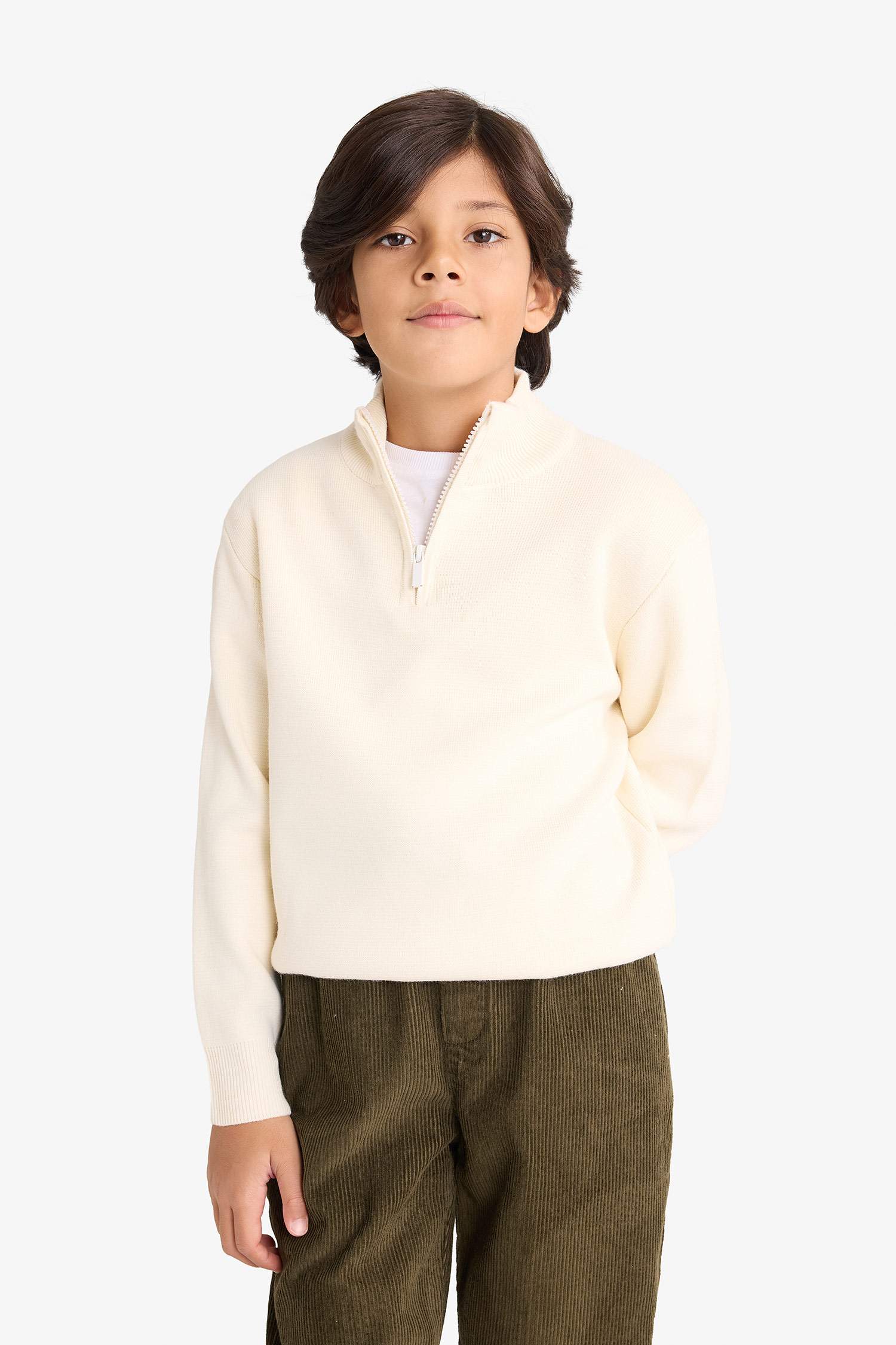 بلوز تريكو ولادي قصة عادية بنص سحاب