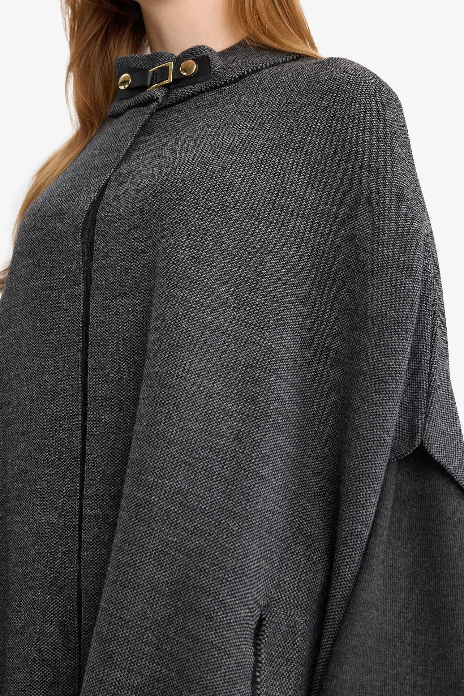 High Neck Knitwear Cardigan