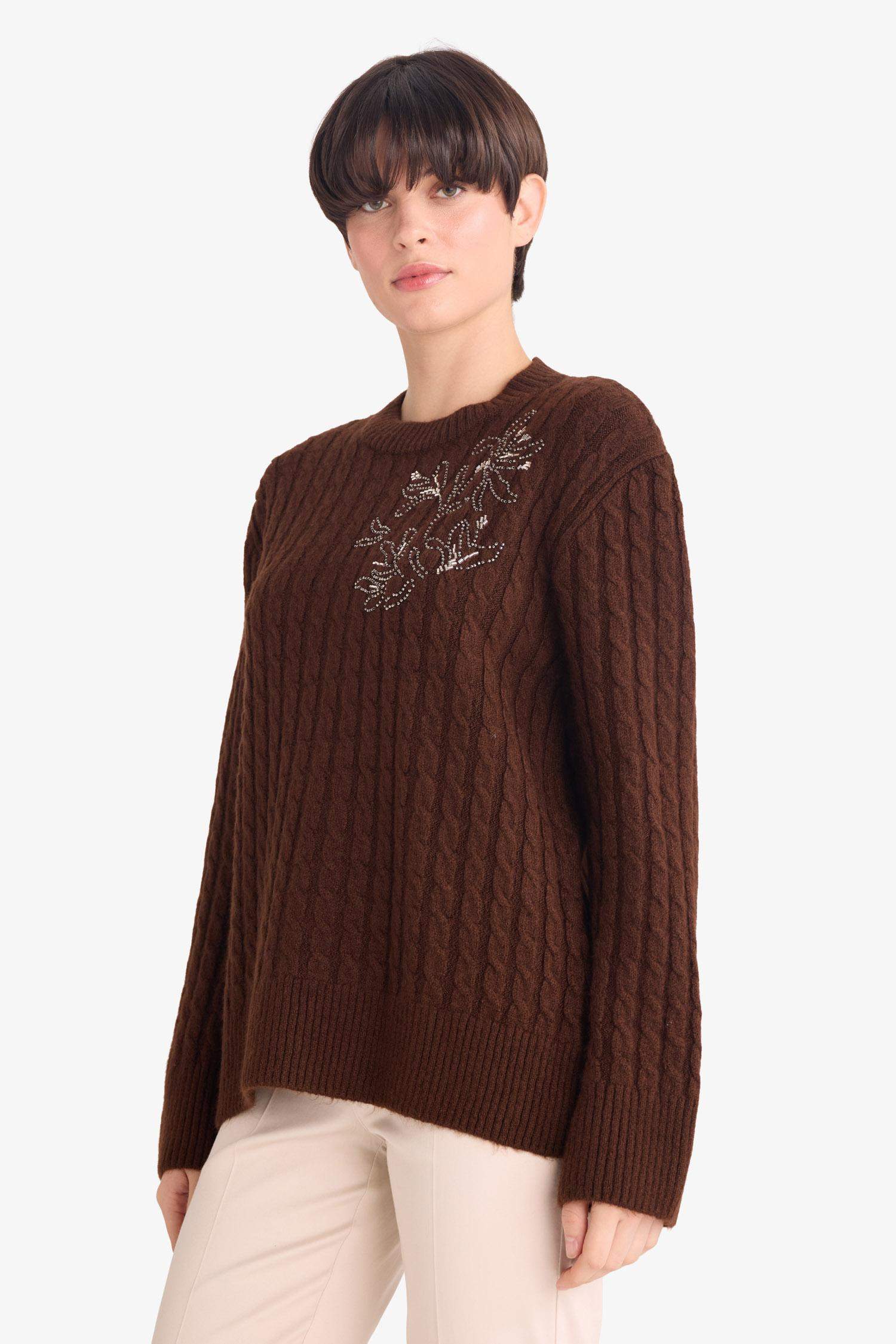 Regular Fit Crew Neck Knitwear Pullover
