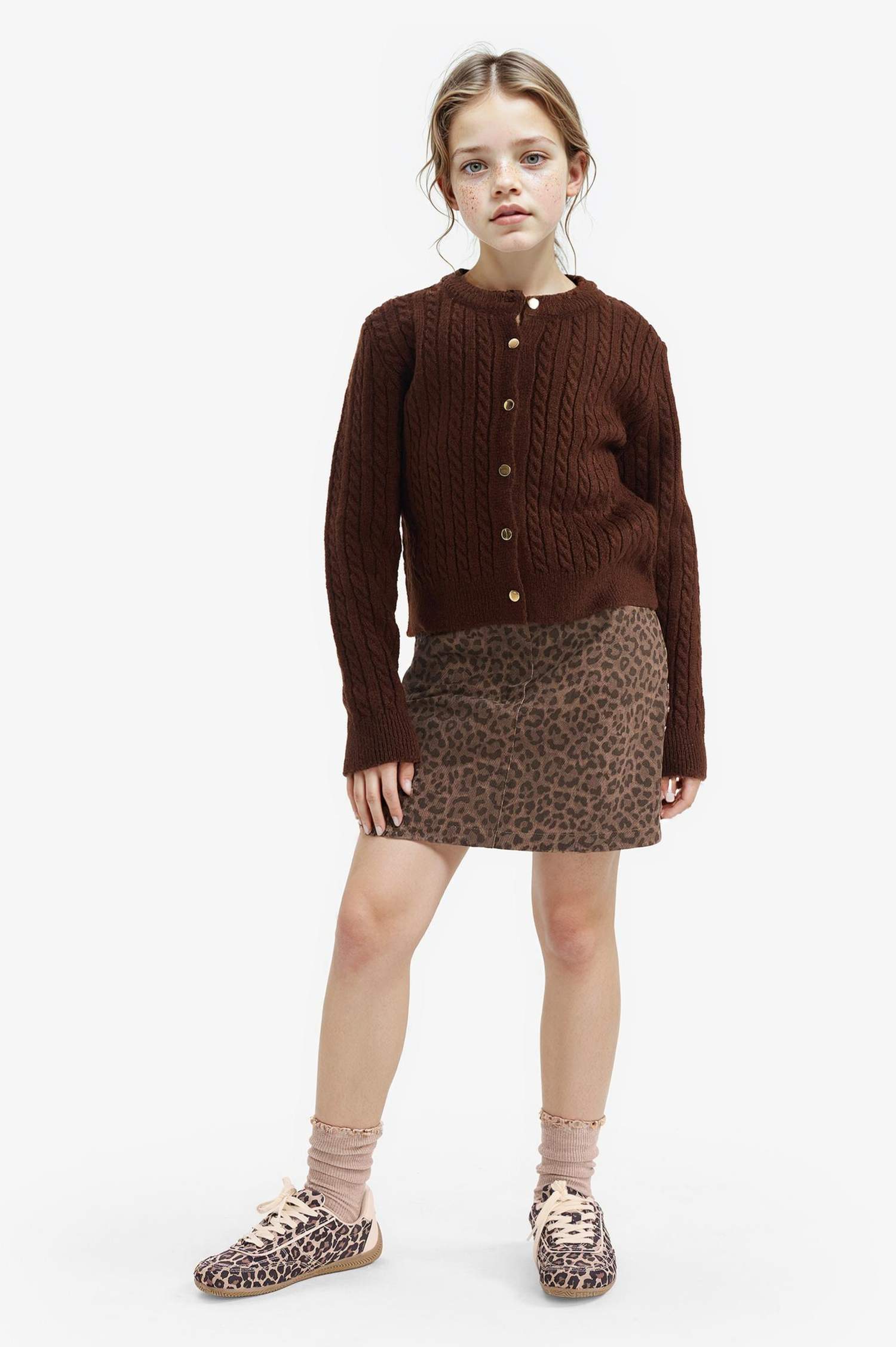 Regular Fit Crew Neck Cardigan