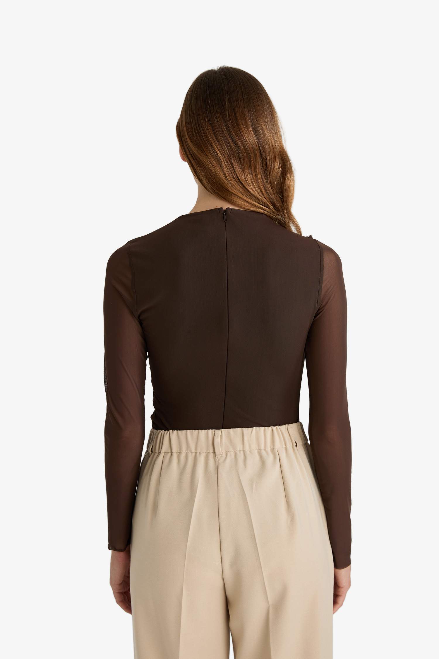 تيشيرت ردن طويل تول سليم فيت