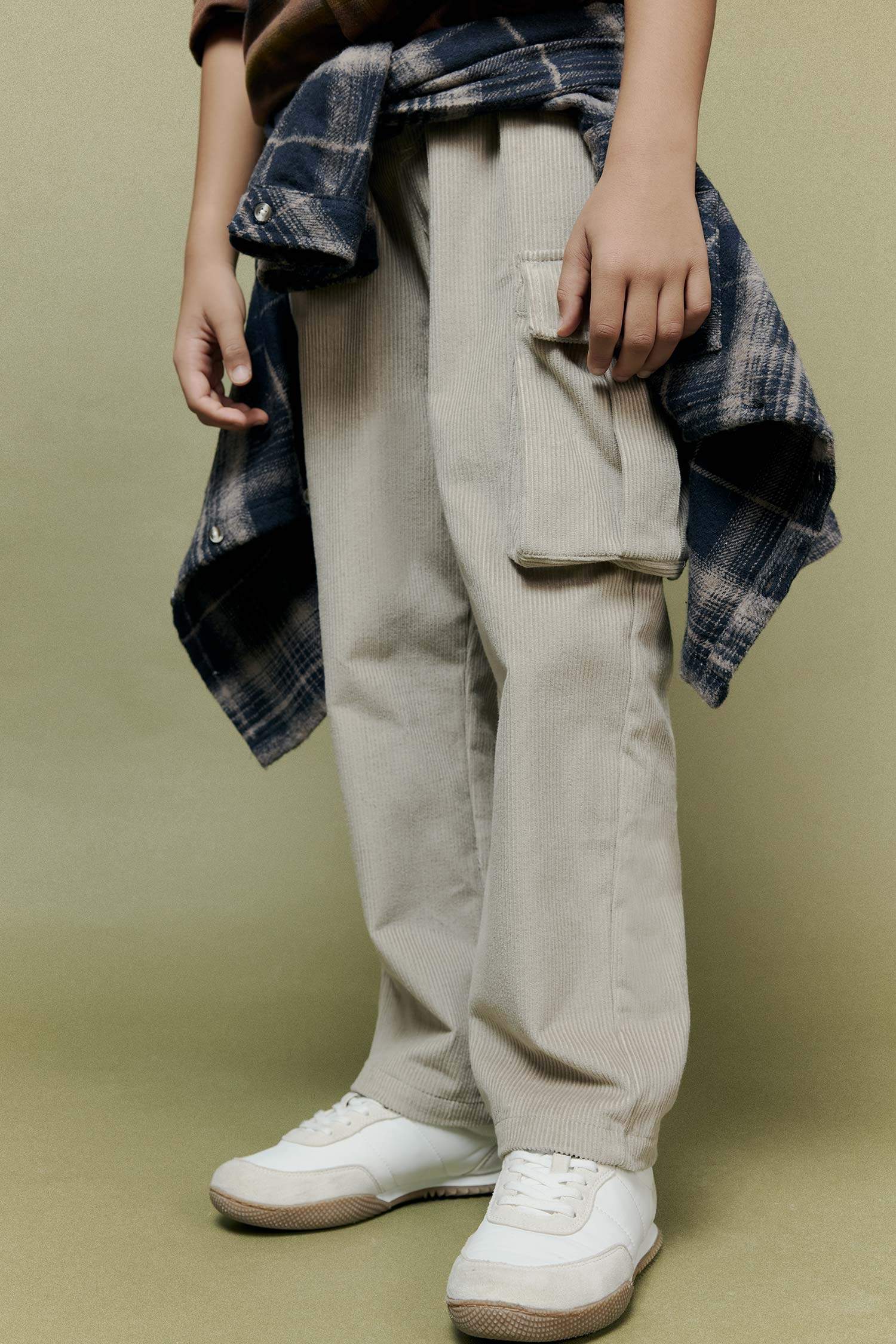 Erkek Çocuk Standart Paça Kadife Pantolon