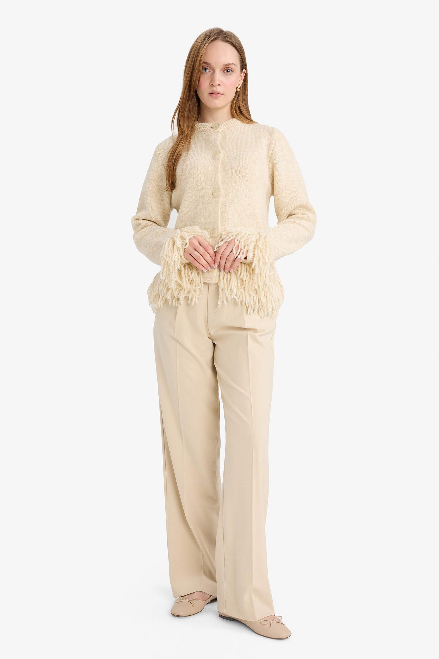 Regular Fit Crew Neck Knitwear Cardigan