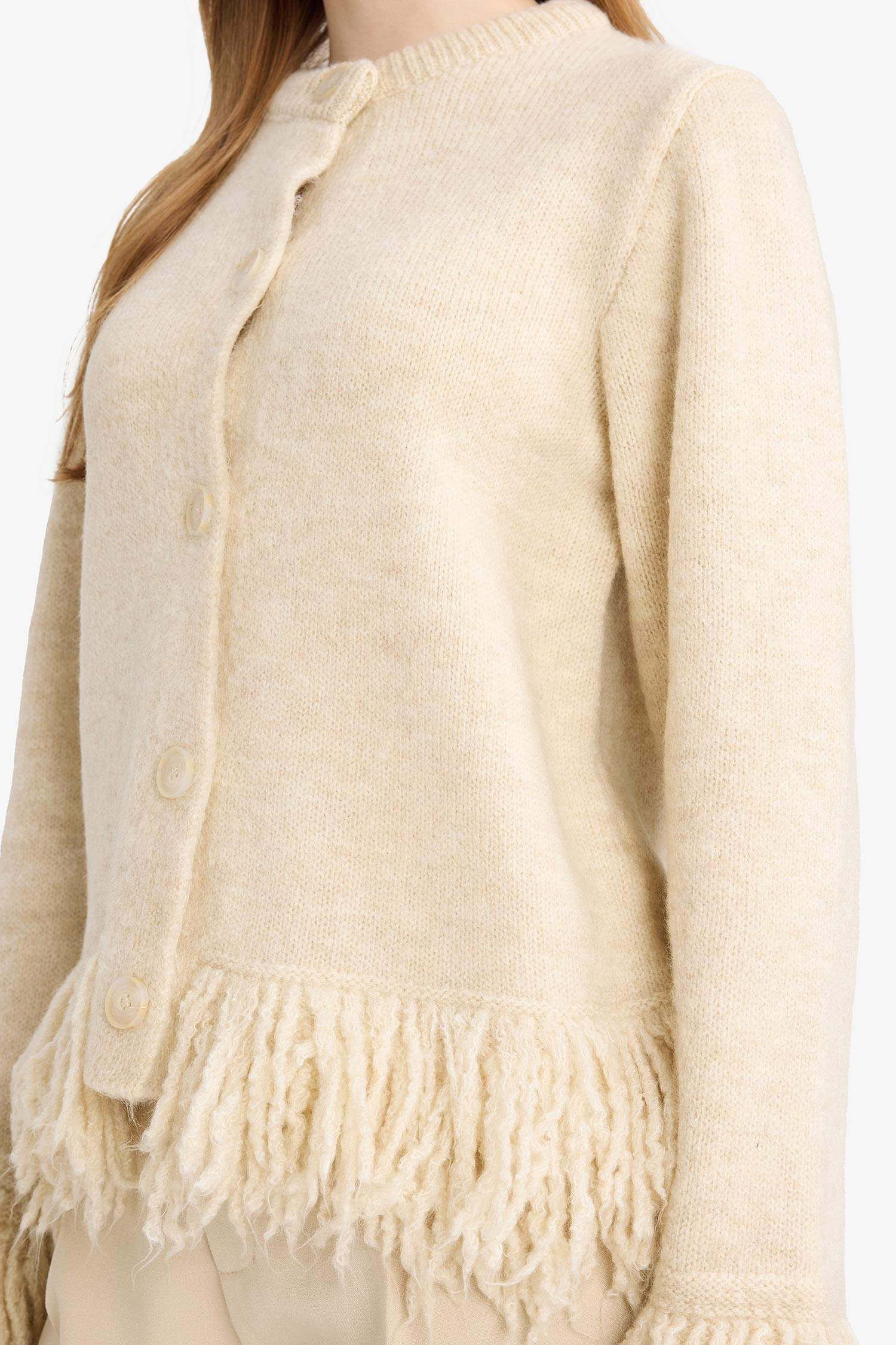 Regular Fit Crew Neck Knitwear Cardigan