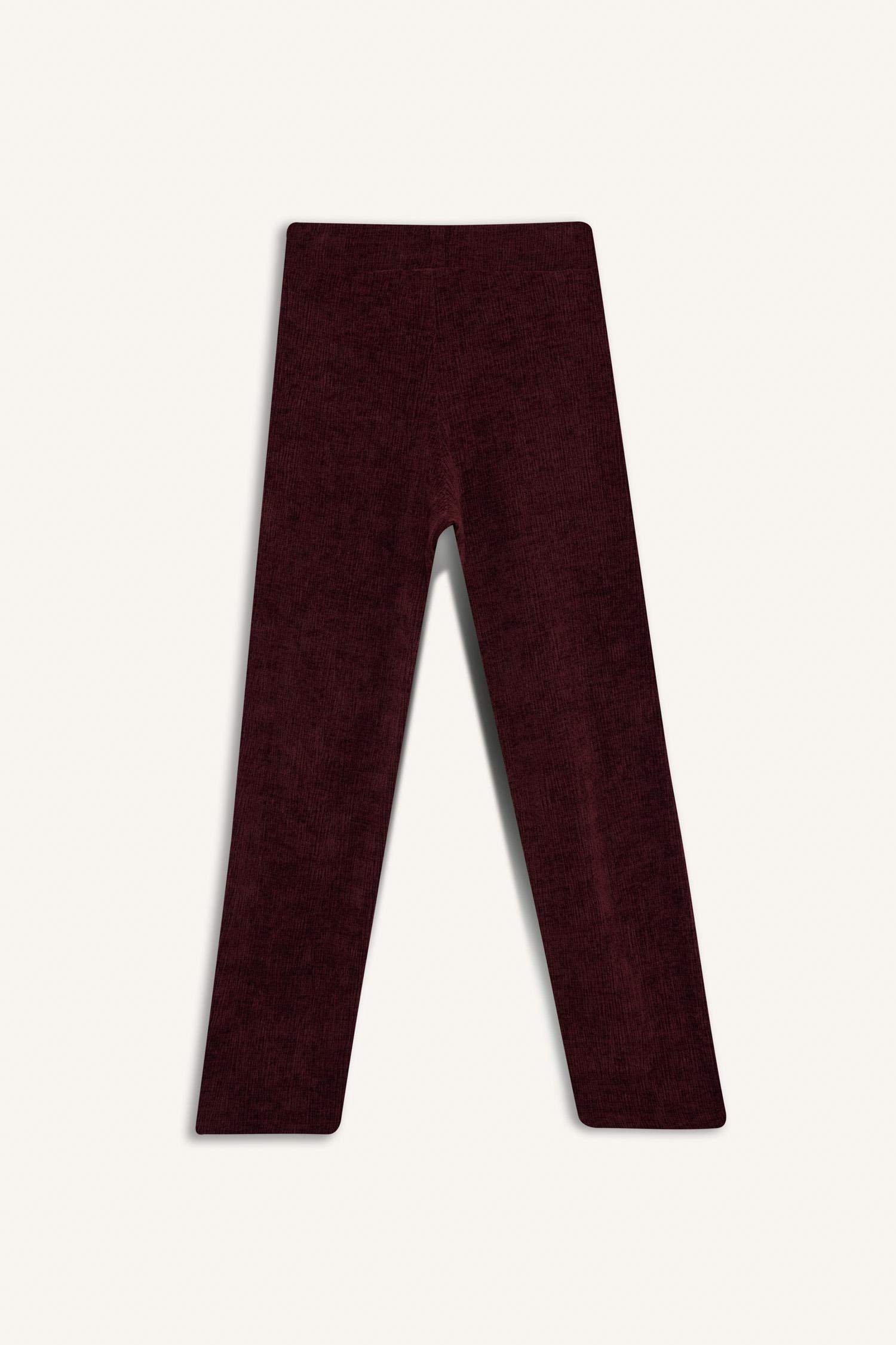 سروال بنات واسع من قطيفة