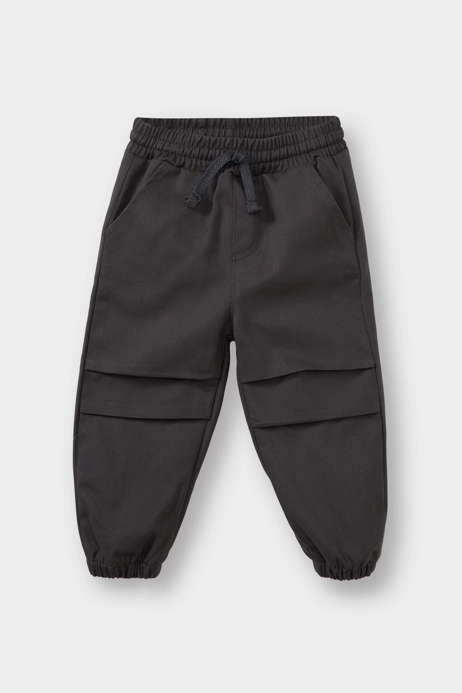 Erkek Bebek 2'li Takım Kareli Twill Kapüşonlu Gömlek Pantolon