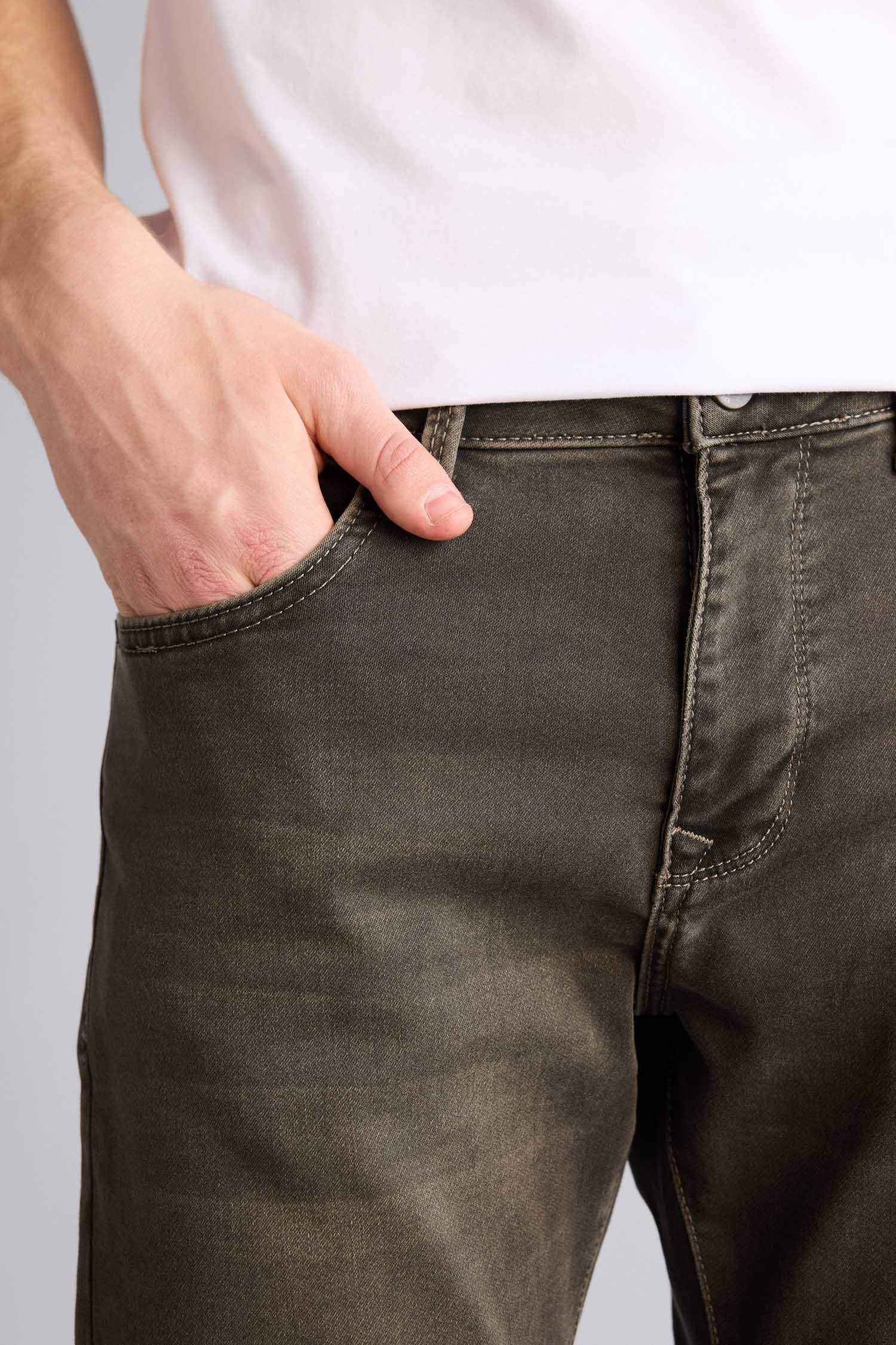 Sergio Regular Fıt Normal Bel Boru Paça Pantolon - Görsel 4