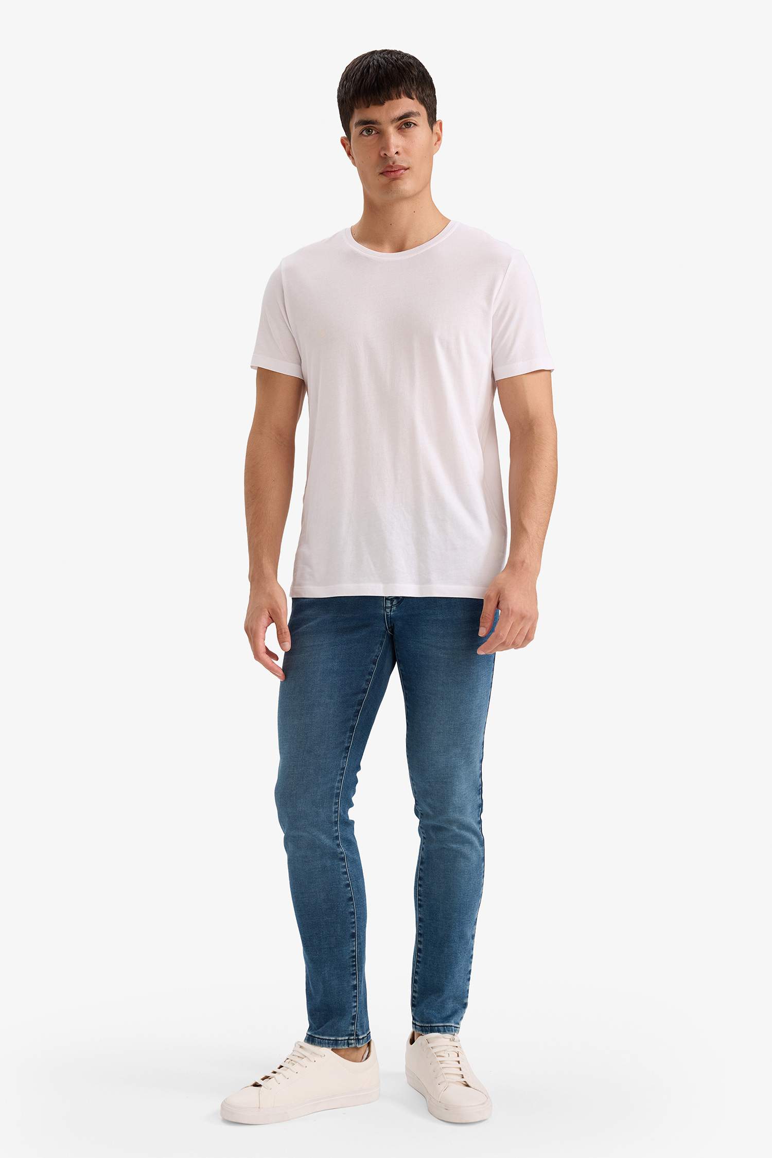 Pedro Slim Fit Dar Kalıp Normal Bel Dar Paça Jean Pantolon