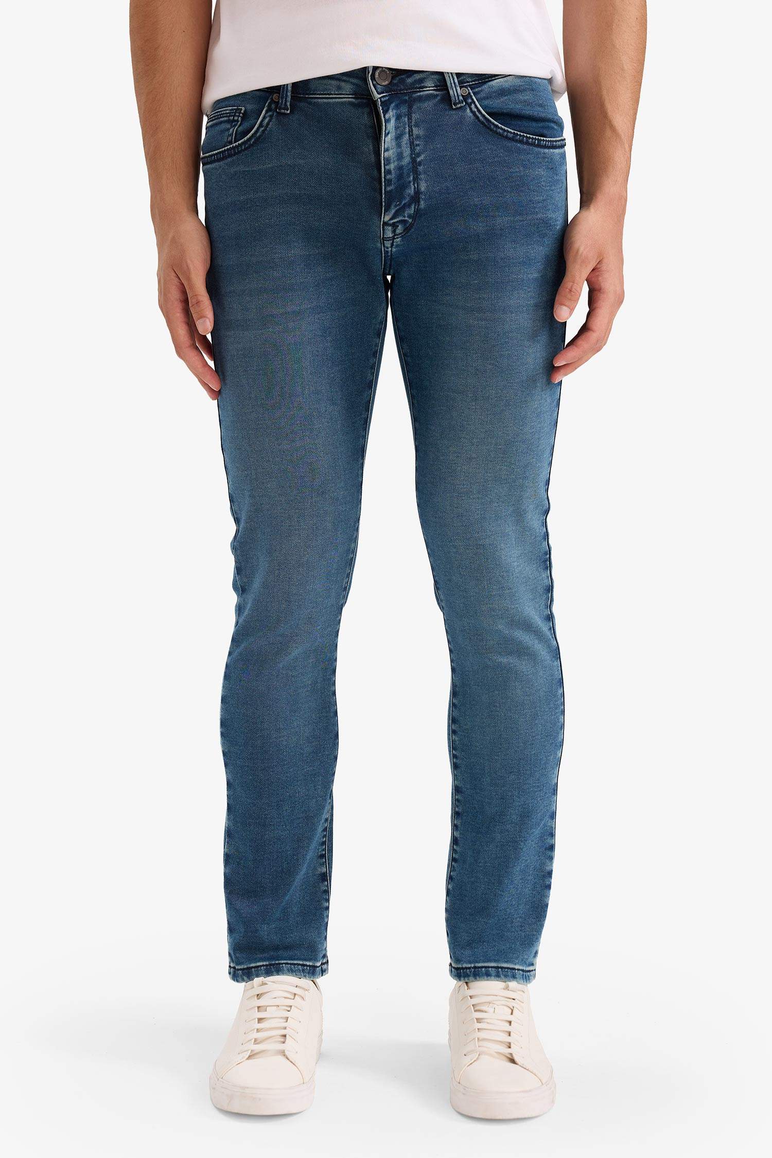 Pedro Slim Fit Dar Kalıp Normal Bel Dar Paça Jean Pantolon