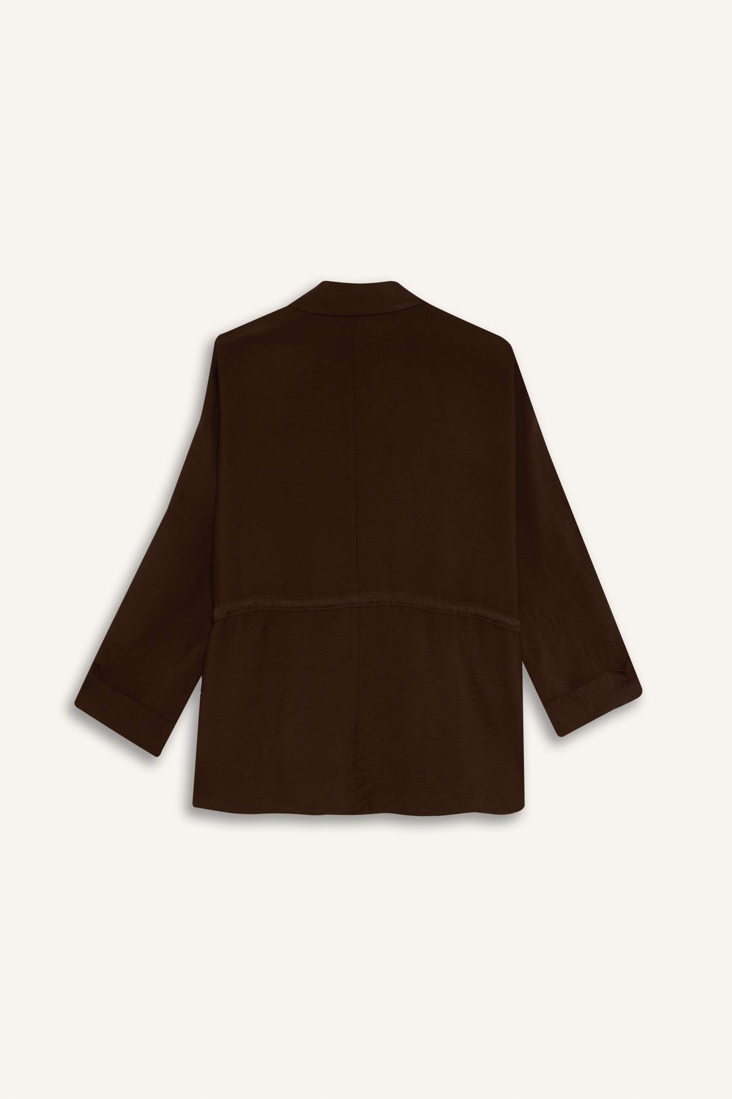 Relax Fıt Gömlek Yaka Uzun Kollu Gömlek