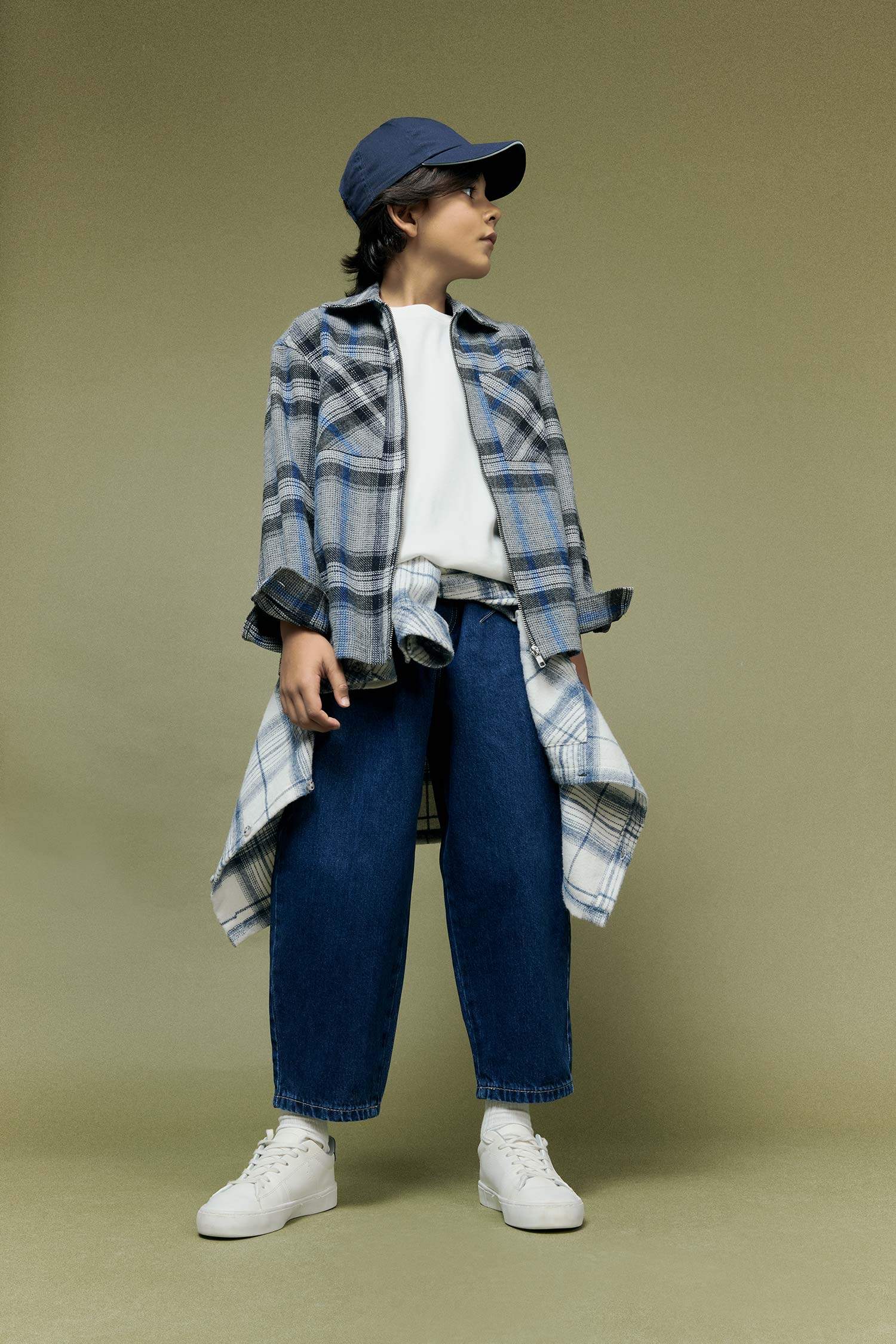 قميص كاروهات ولادي فلانيل بياخة بولو