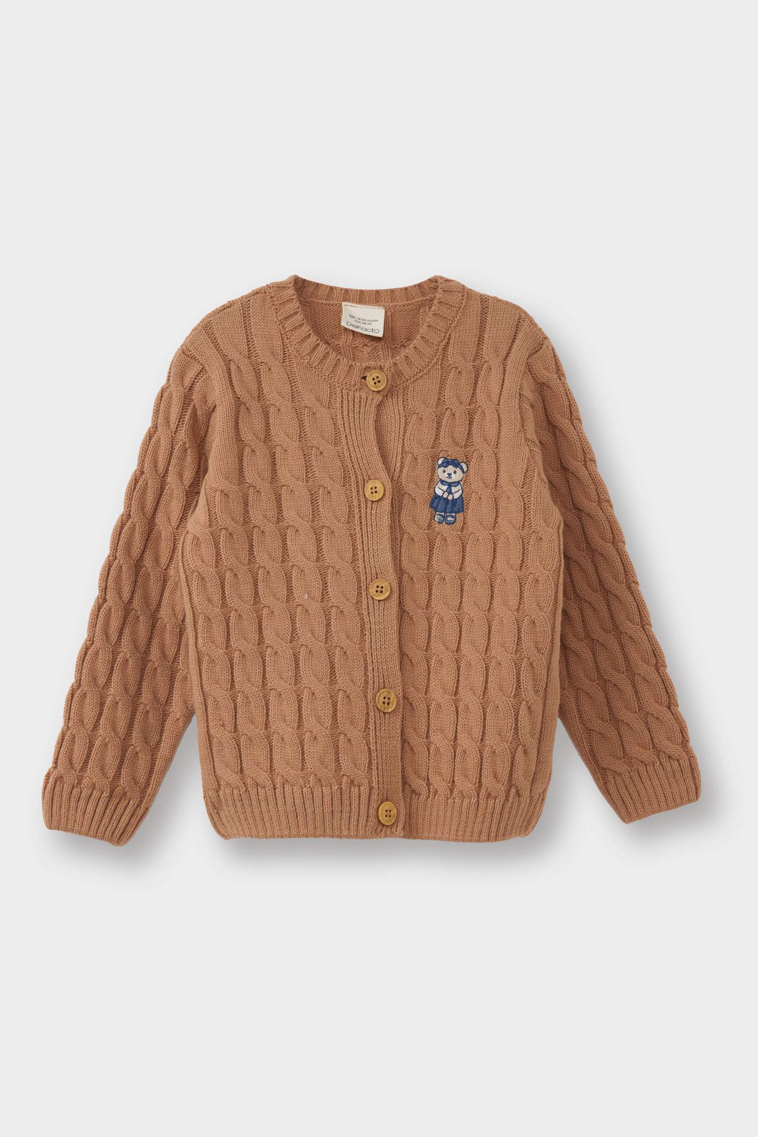 Regular Fit Crew Neck Cardigan