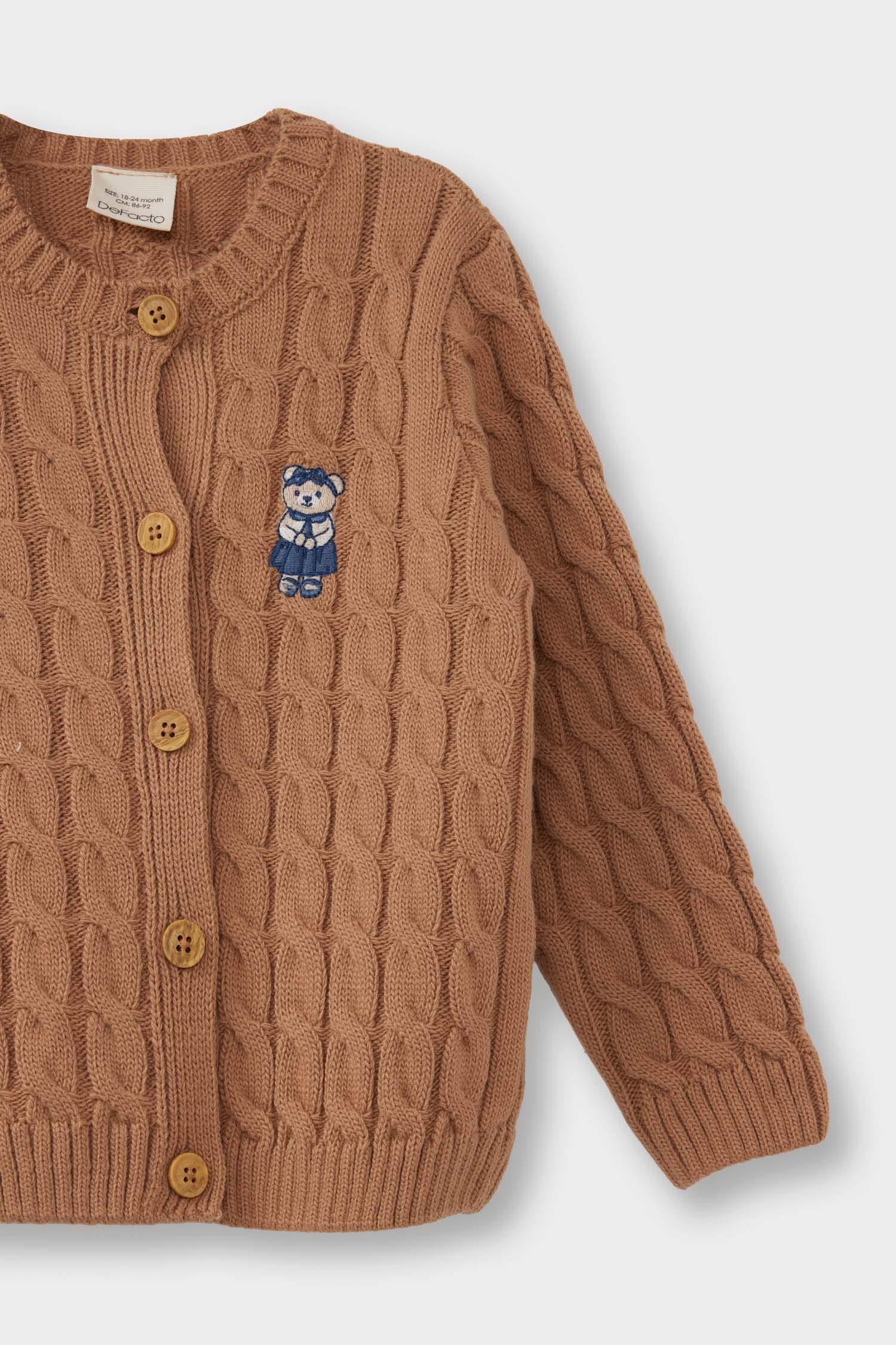 Regular Fit Crew Neck Cardigan