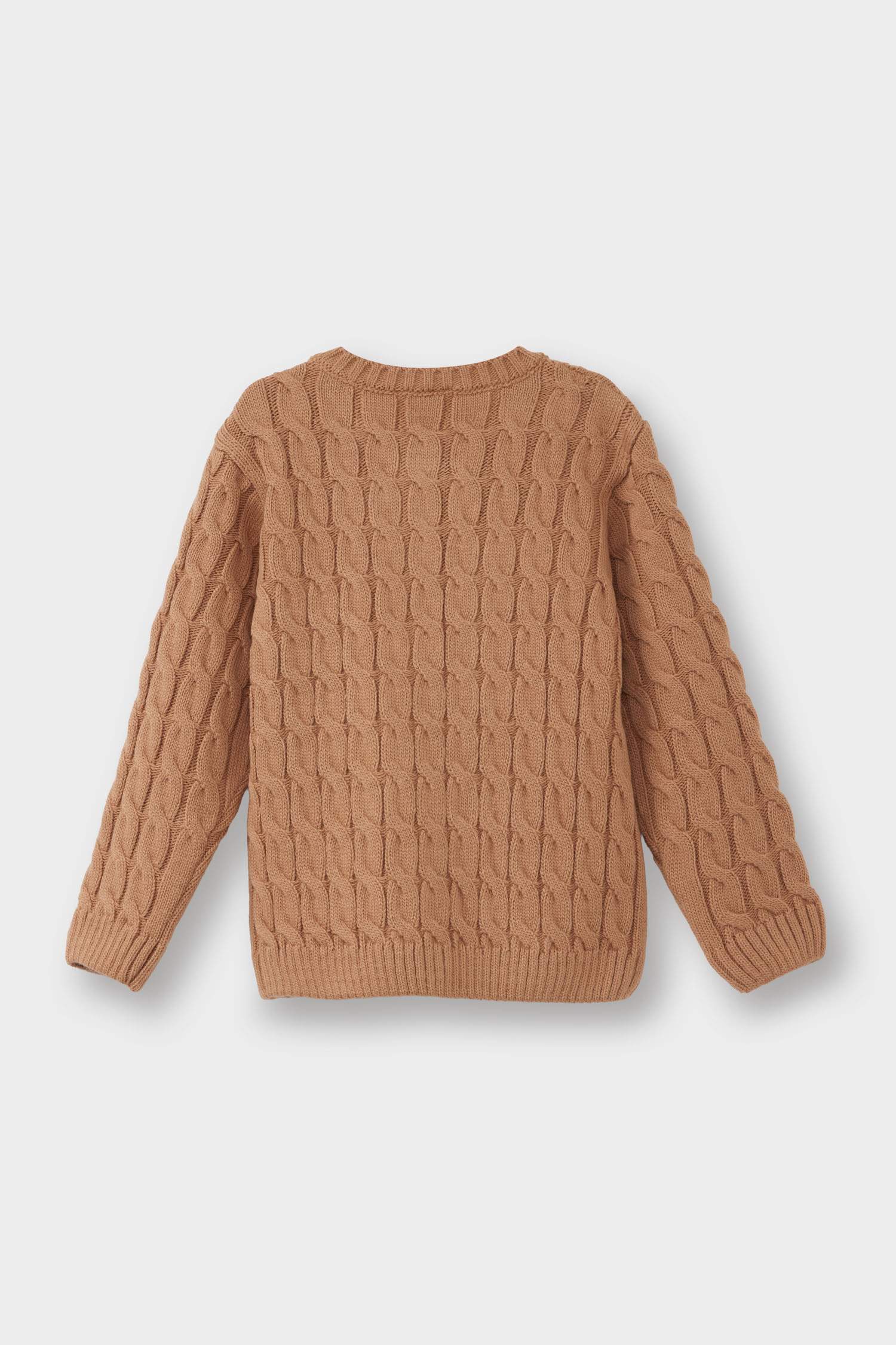 Regular Fit Crew Neck Cardigan