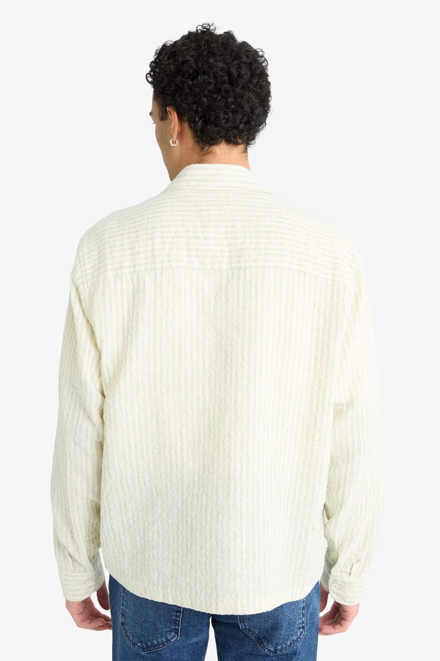 Boxy Fit Uzun Kollu Gömlek