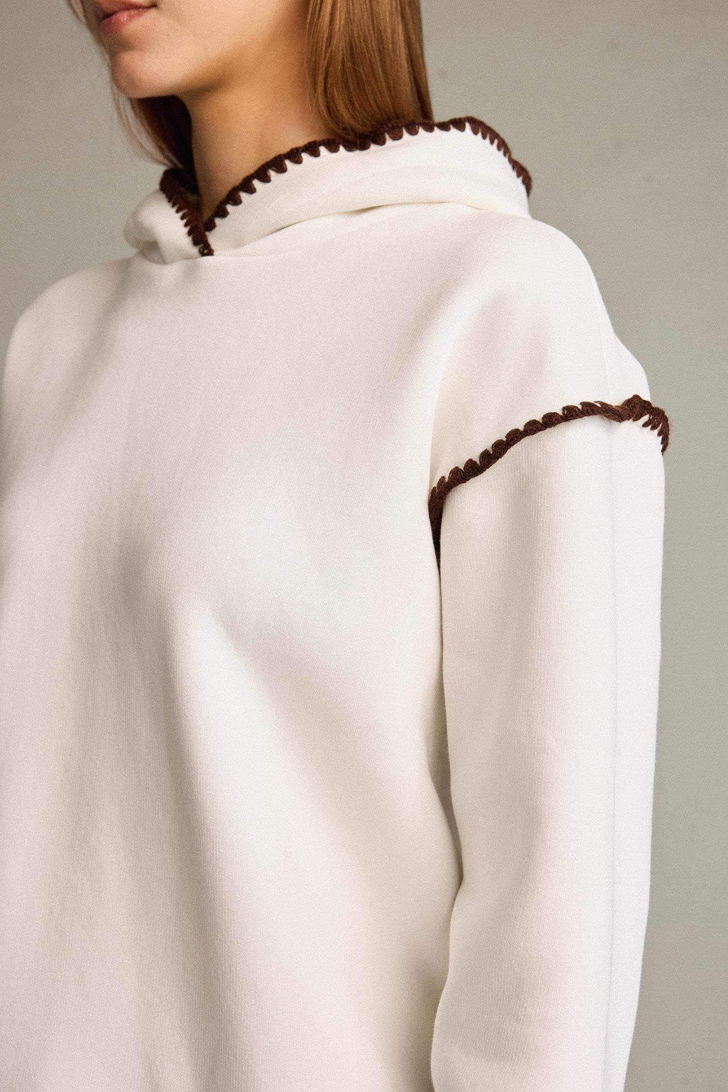 سويت شيرت اوفر سايز بياقة مستديرة