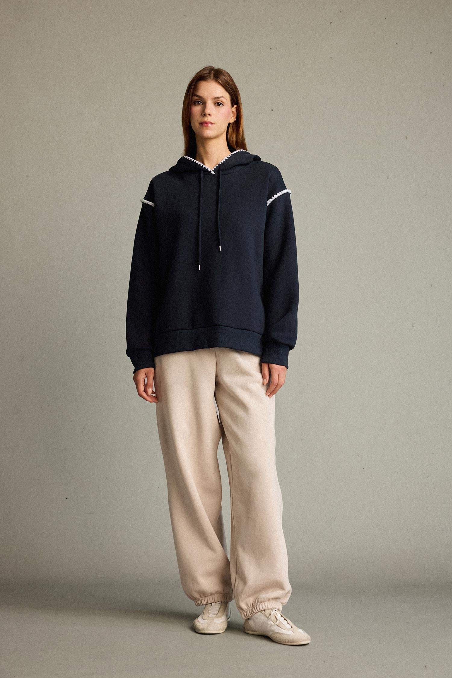 Overshirt Fit Kapüşonlu Sweatshirt