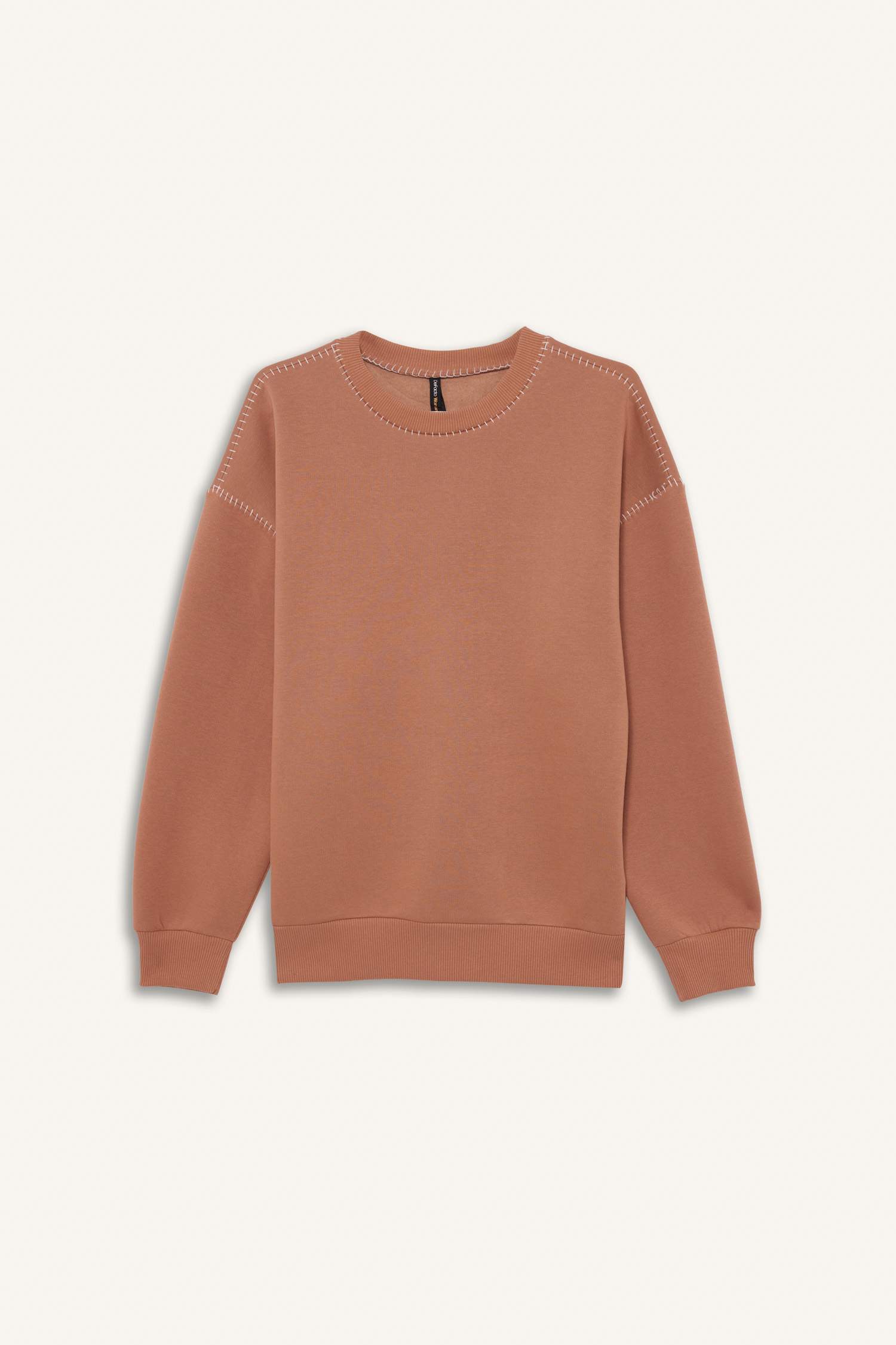 Overshirt Fit Bisiklet Yaka Sweatshirt