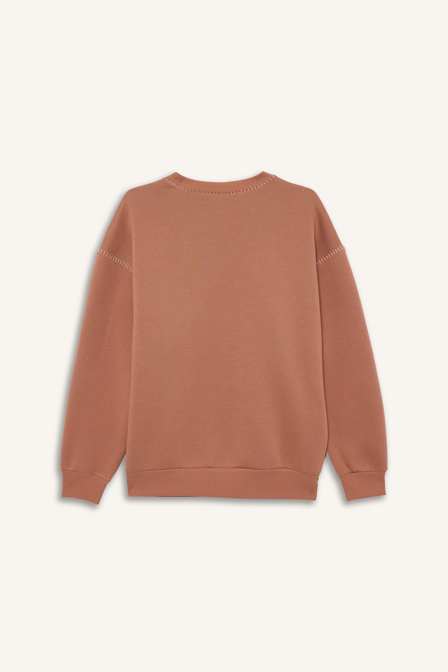 Overshirt Fit Bisiklet Yaka Sweatshirt