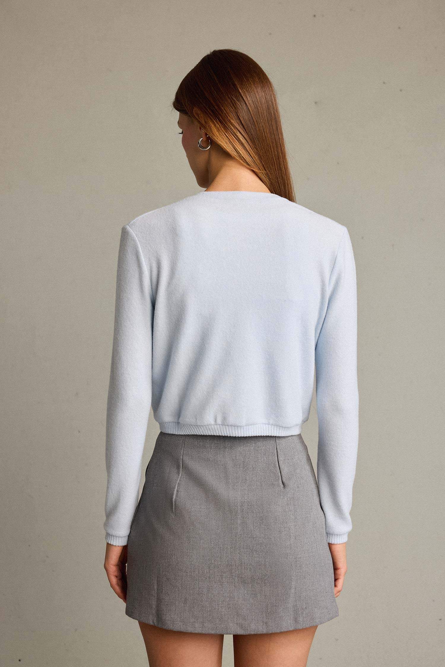 Düğmeli Triko Hırka