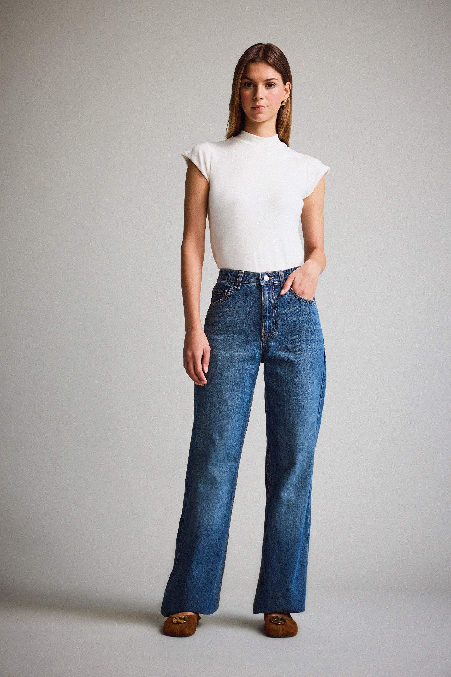 Balıkçı Yaka Kısa Kollu Tişört