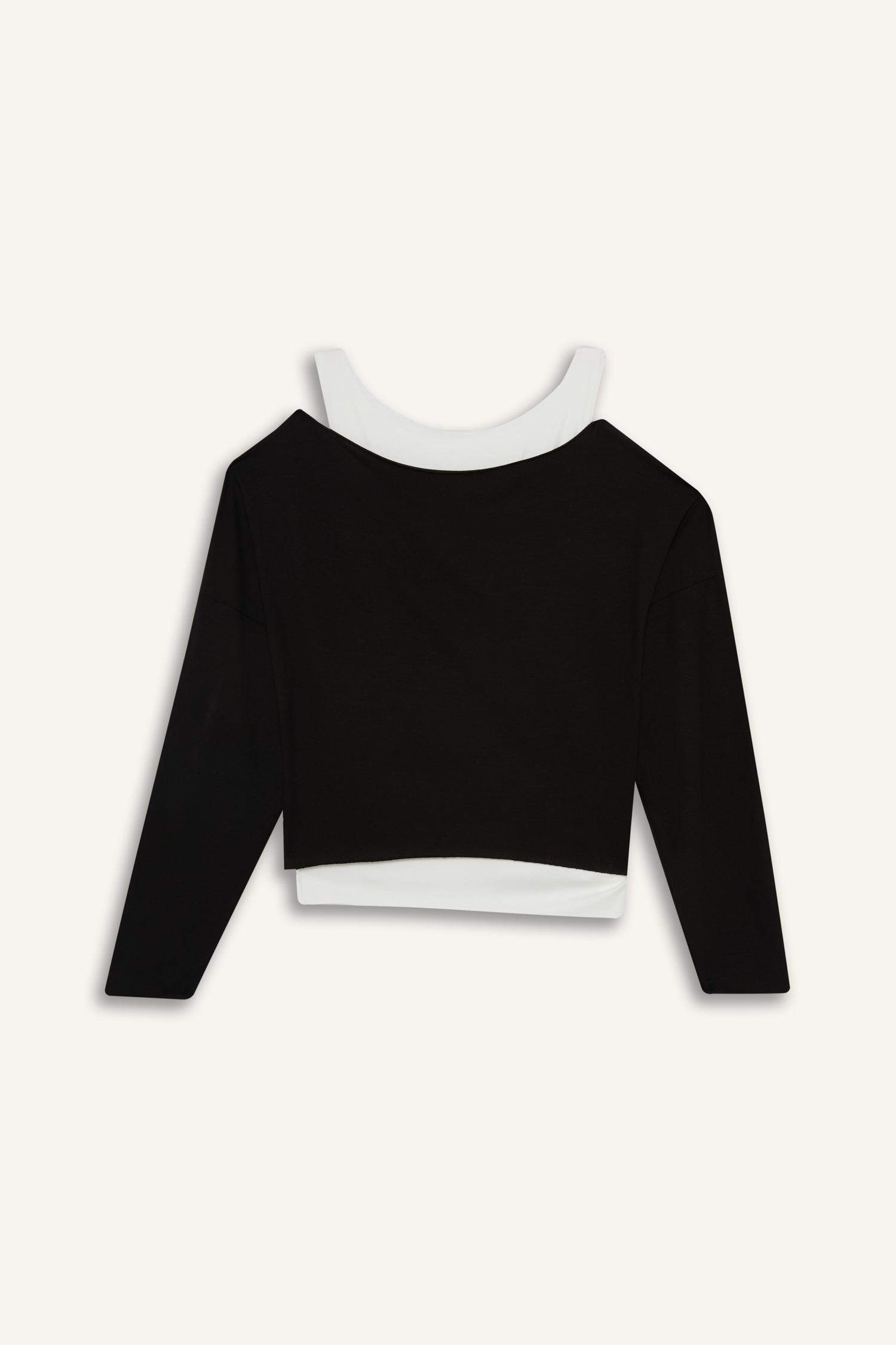 Regular Fit Kayık Yaka Modal Sweatshirt