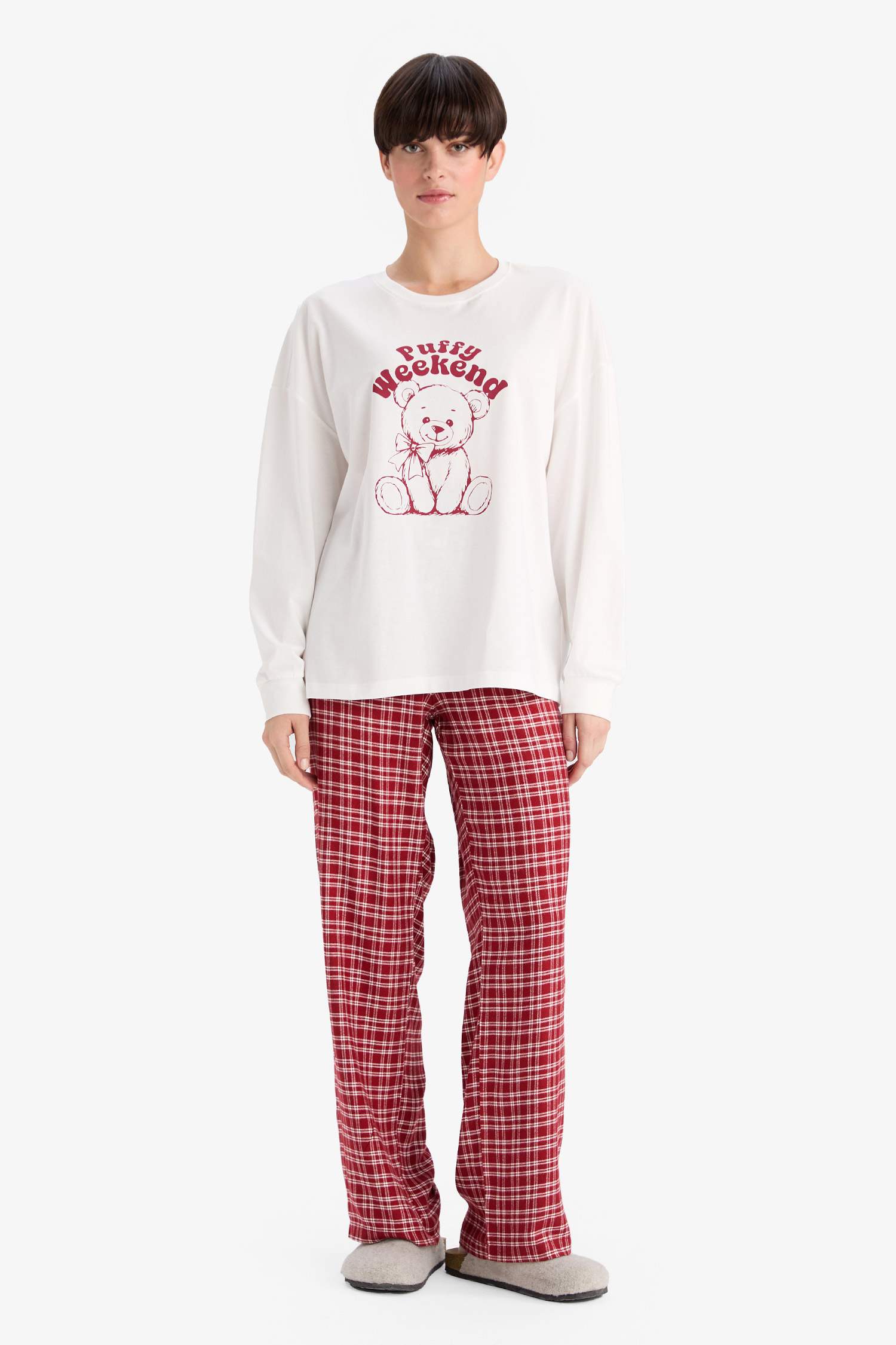 Regular Fit Crew Neck Knitted Tops