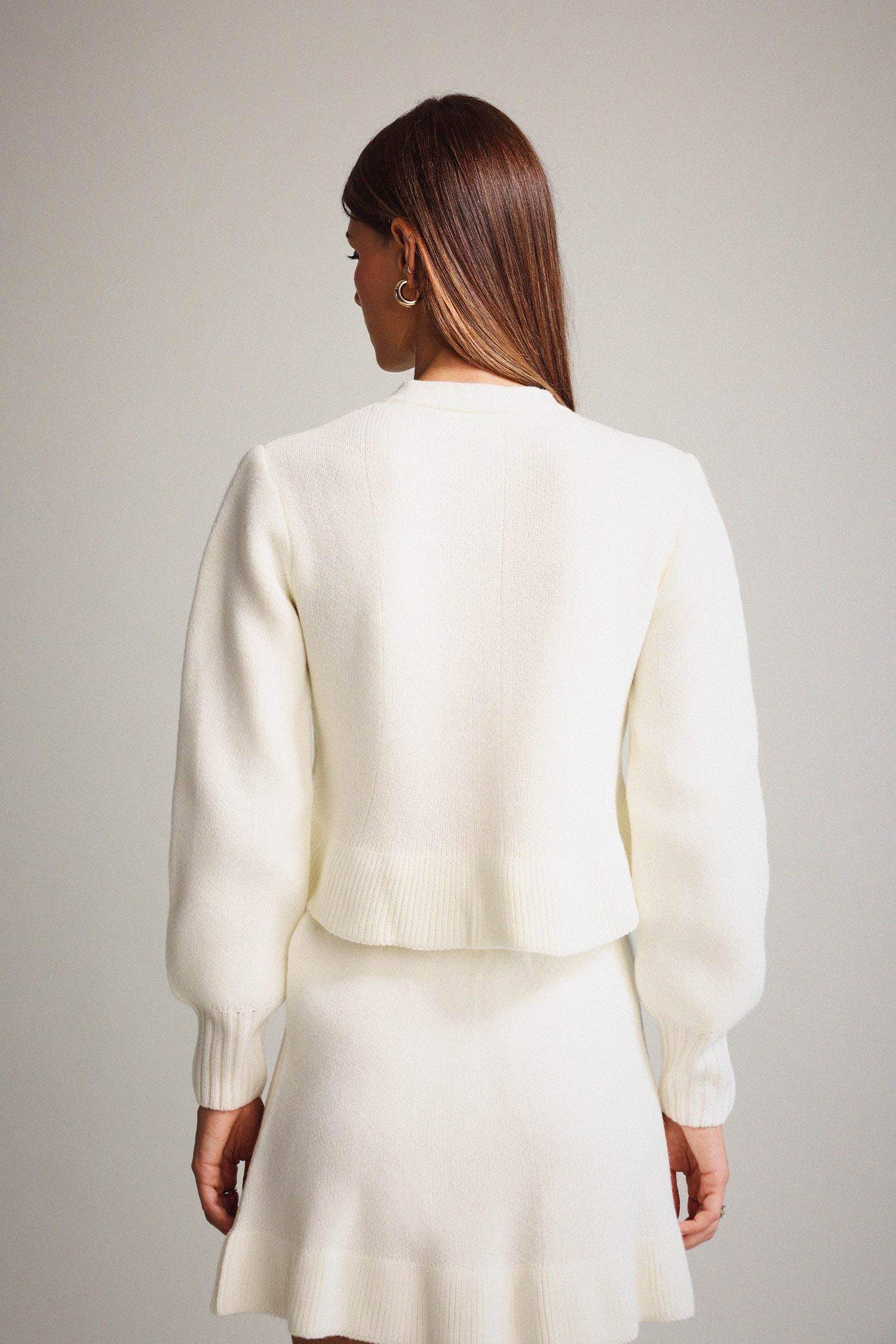 Bisiklet Yaka Düğmeli Triko Hırka