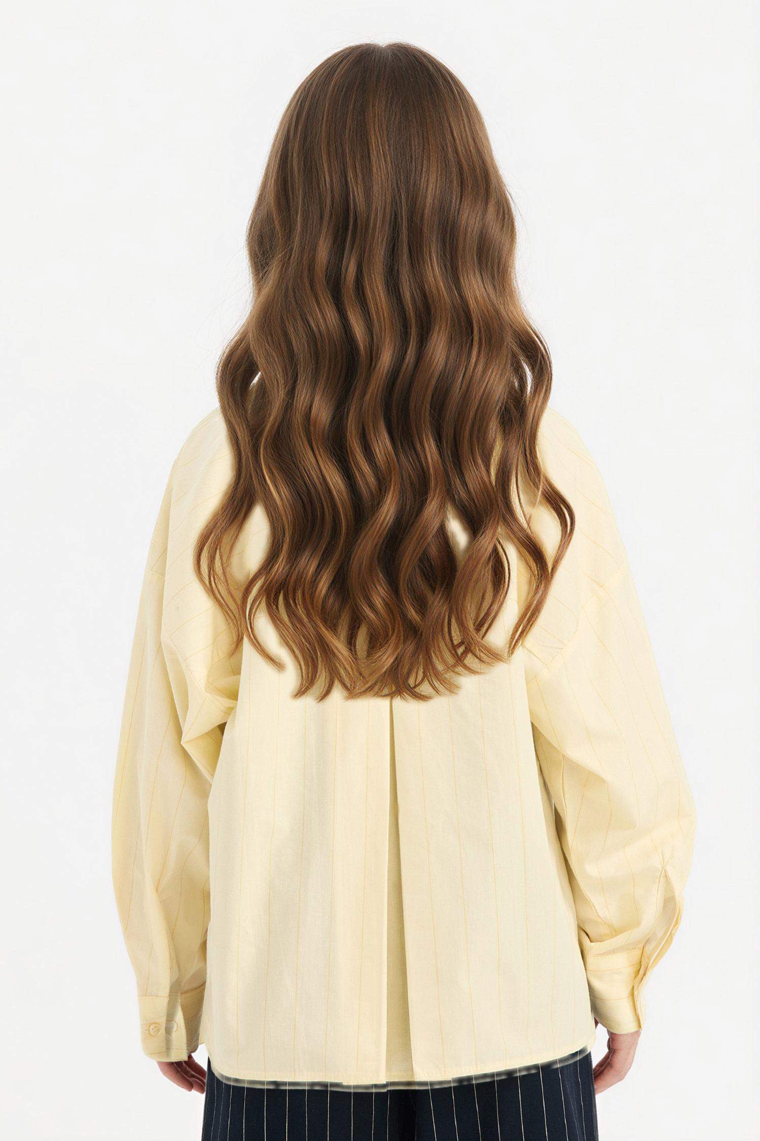 Poplin Uzun Kollu Gömlek Kız Çocuk