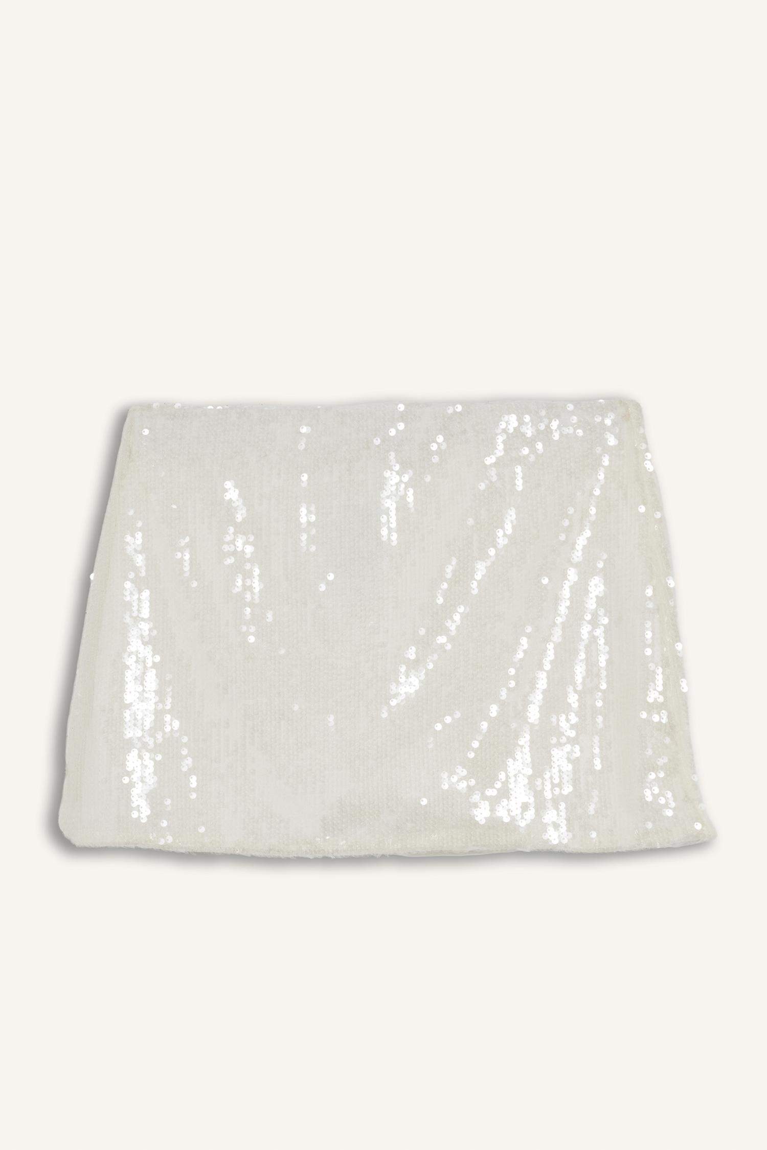 Coool Normal Bel Payetli Kumaş Mini Etek