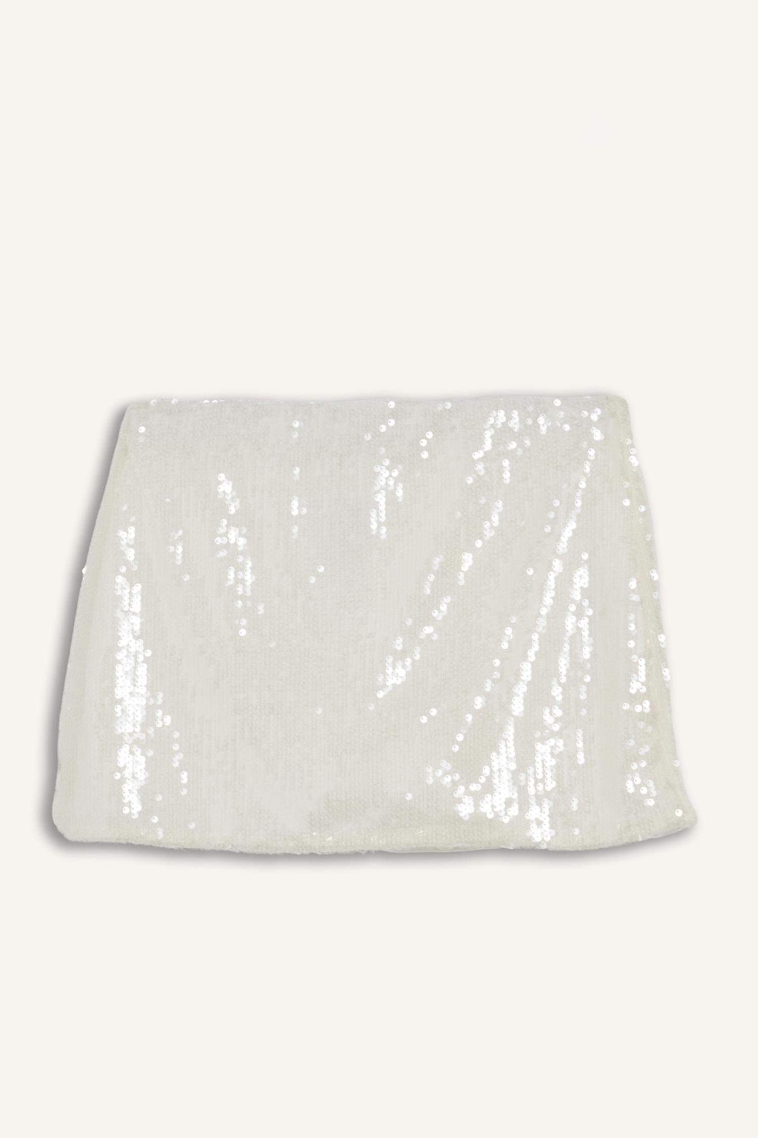 Coool Normal Bel Payetli Kumaş Mini Etek